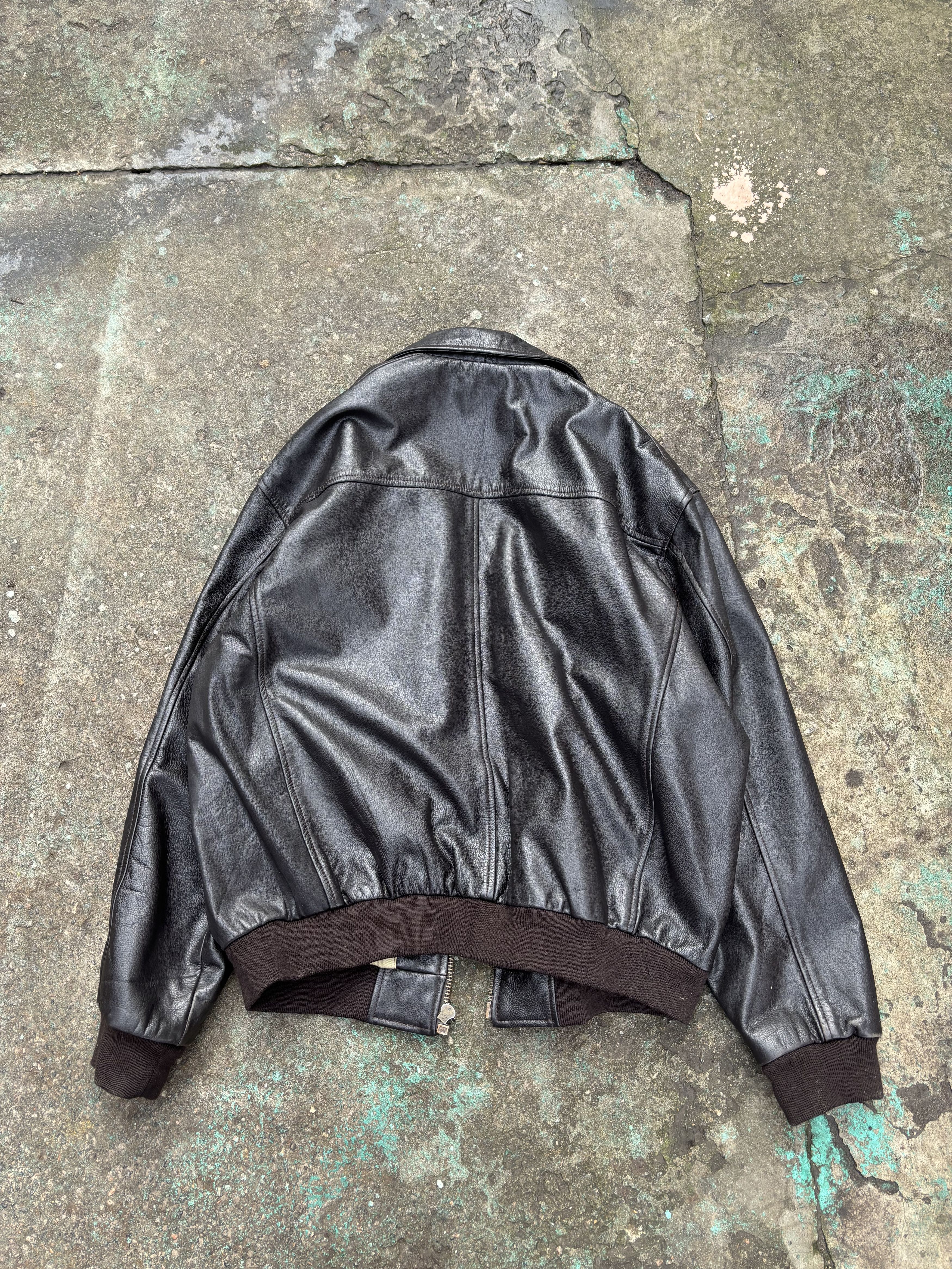 Genuine Leather Vintage Cowhide Leather A-2 Flight Jacket Size US L / EU 52-54 / 3 - 4 Thumbnail