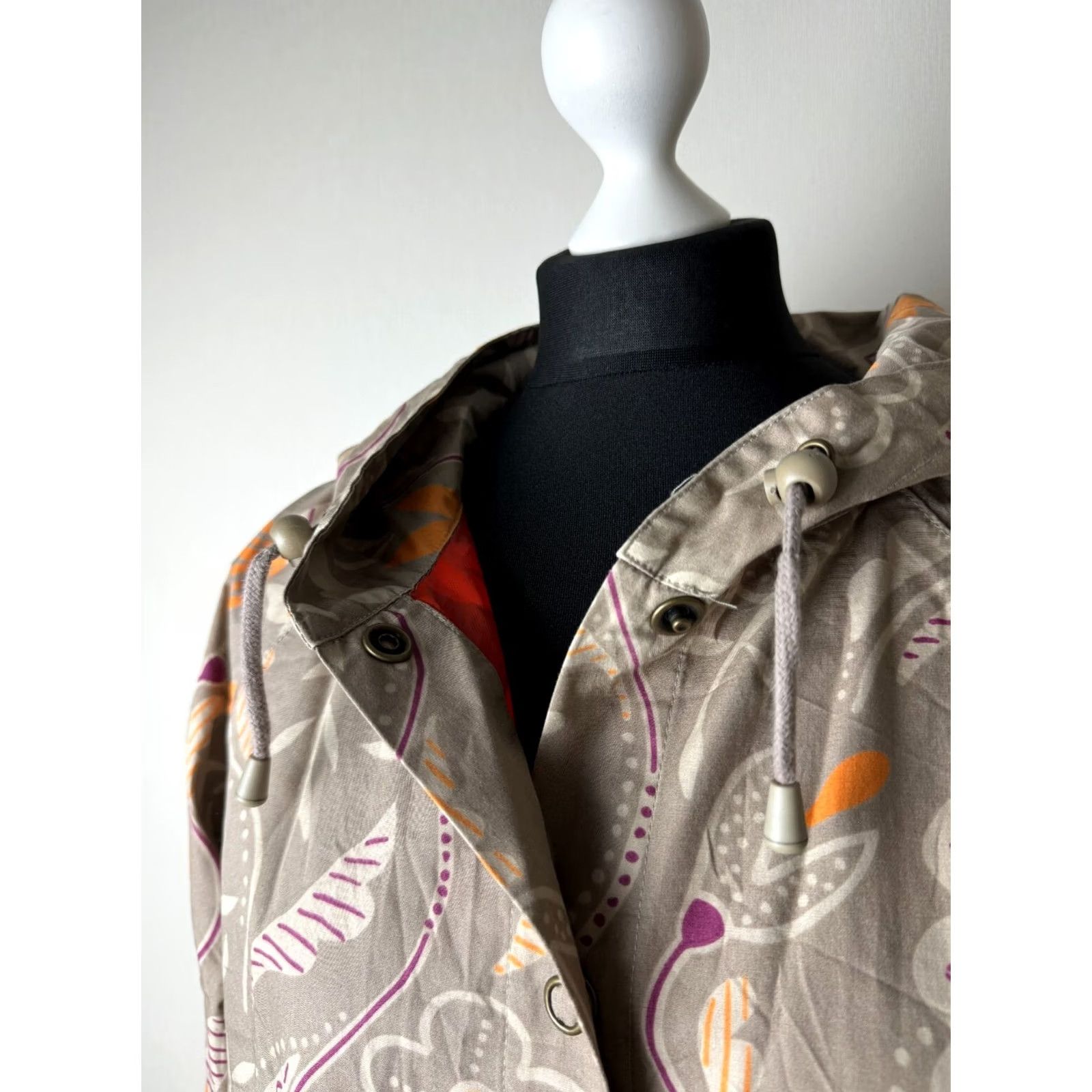 Vintage Gudrun Sjoden Jacket Coat Womens M Brown Cotton Coat Jacket Size M / US 6-8 / IT 42-44 - 3 Thumbnail