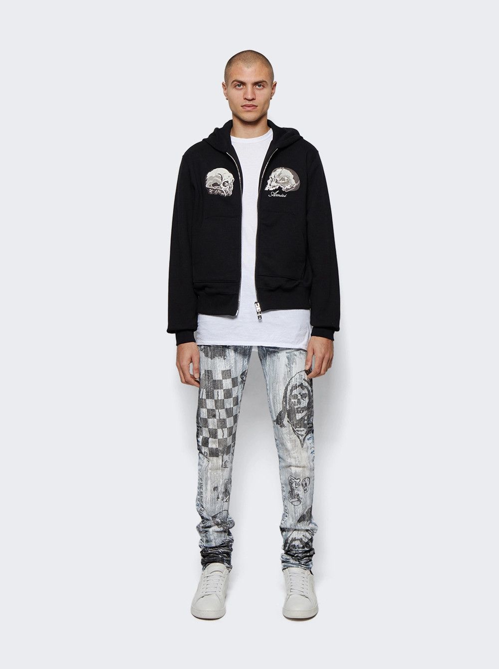 Amiri × Wes Lang o1mle0426 Dream Zip Hoodie in Black Size US S / EU 44-46 / 1 - 2 Thumbnail