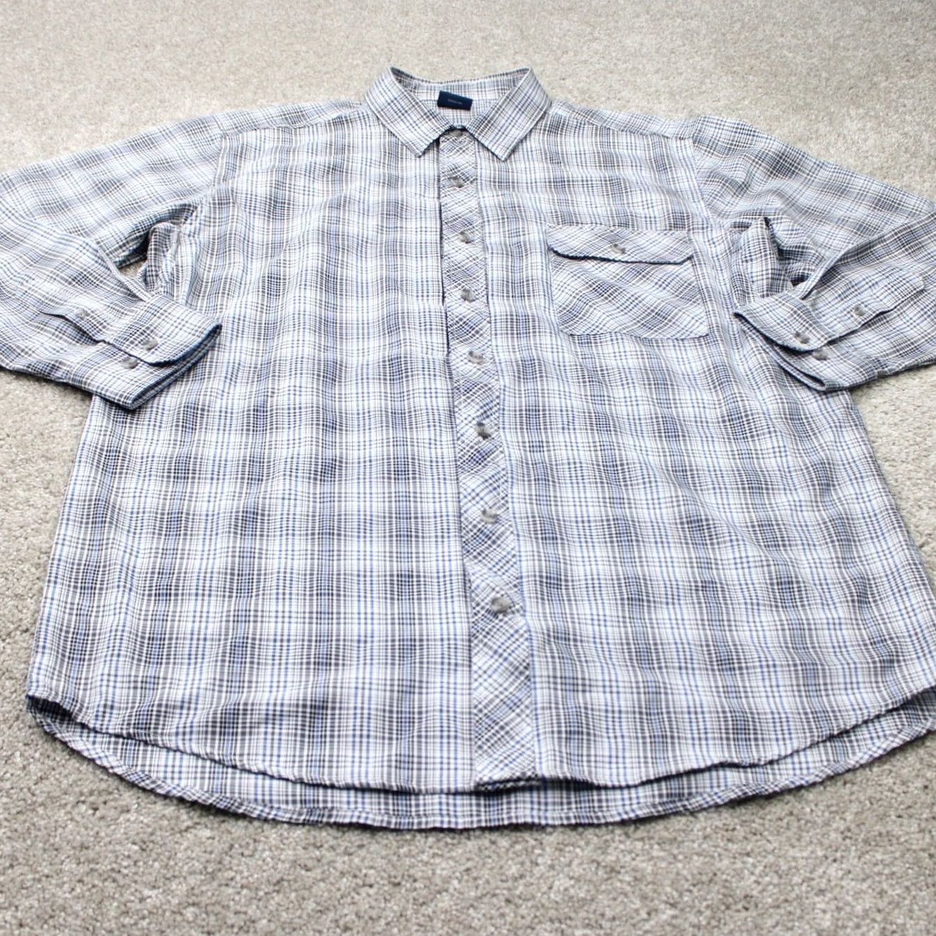 Propper PROPPER Shirt Mens Large Regular Black/Blue Button-Down Long Sleeve Size US L / EU 52-54 / 3 - 3 Thumbnail