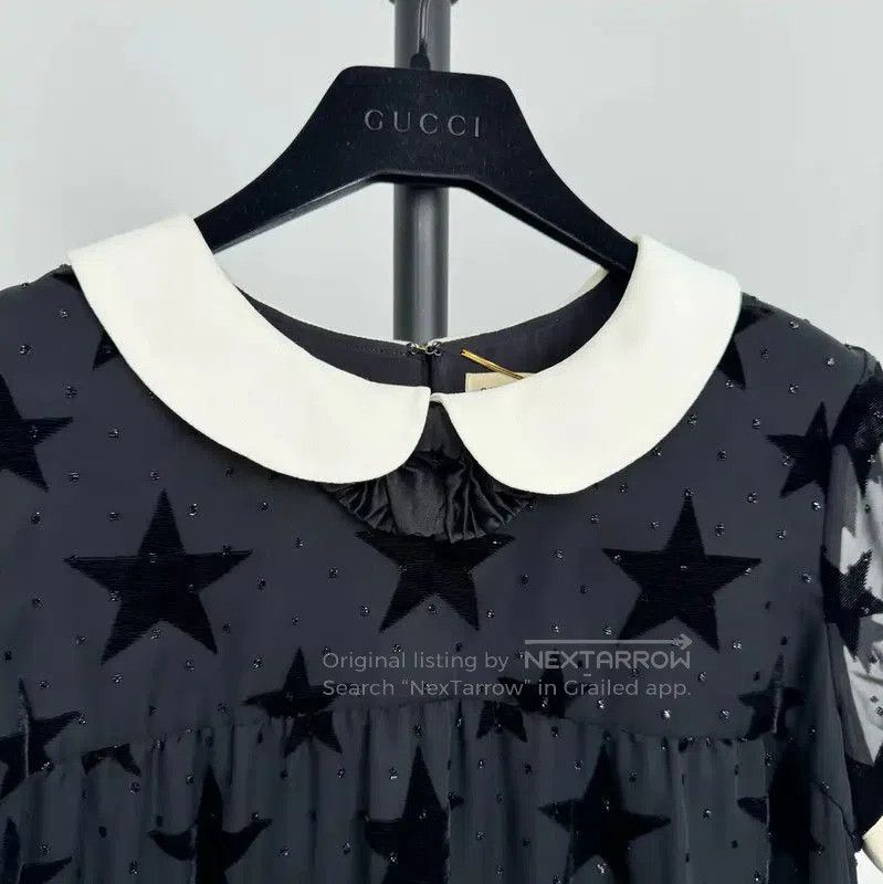Yves Saint Laurent YSL Black Cotton Dress for Women . Size S / US 4 / IT 40 - 4 Thumbnail