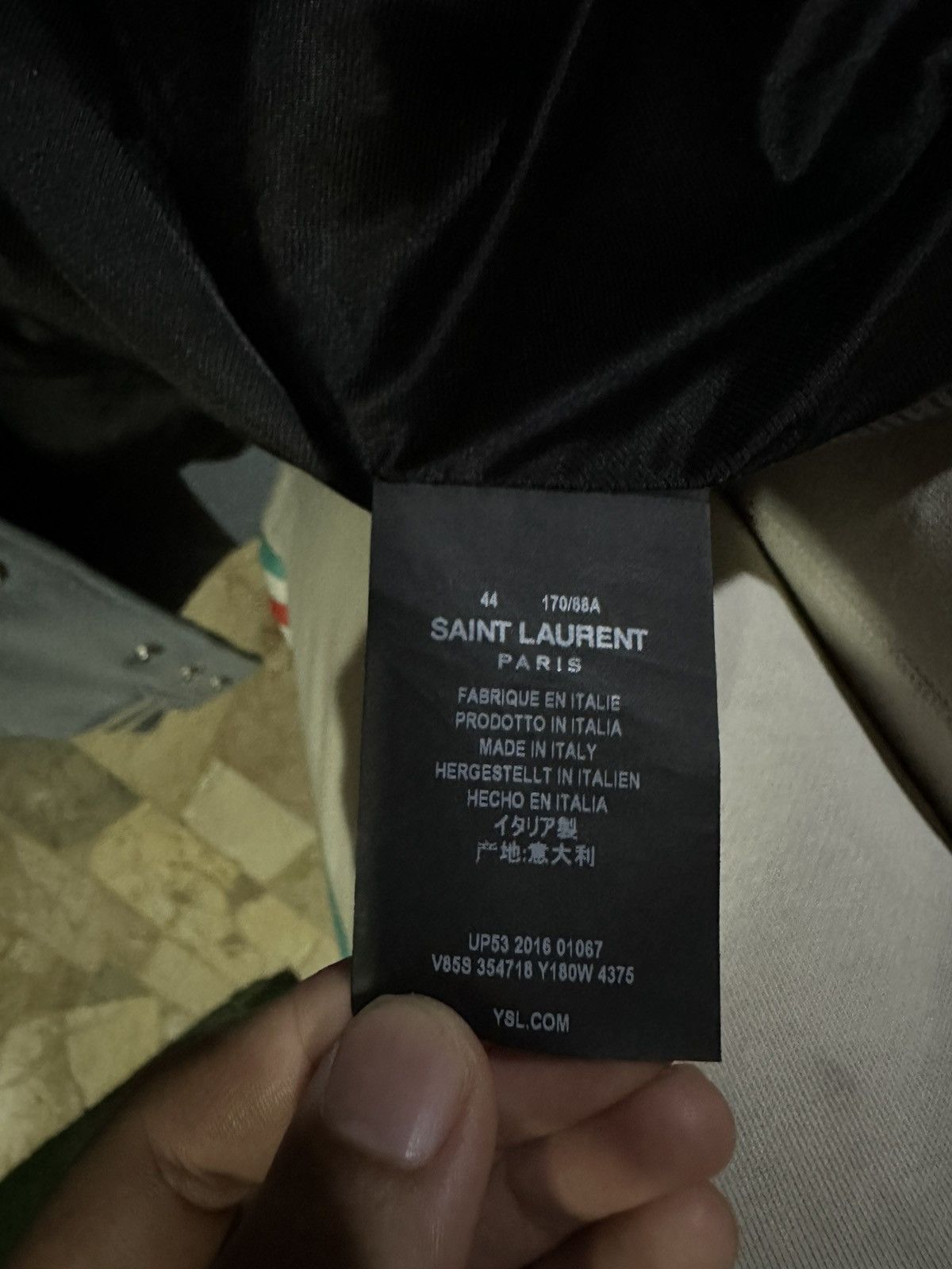 Saint Laurent Paris Saint Laurent Teddy Jacket in Baby Blue Size US S / EU 44-46 / 1 - 4 Thumbnail