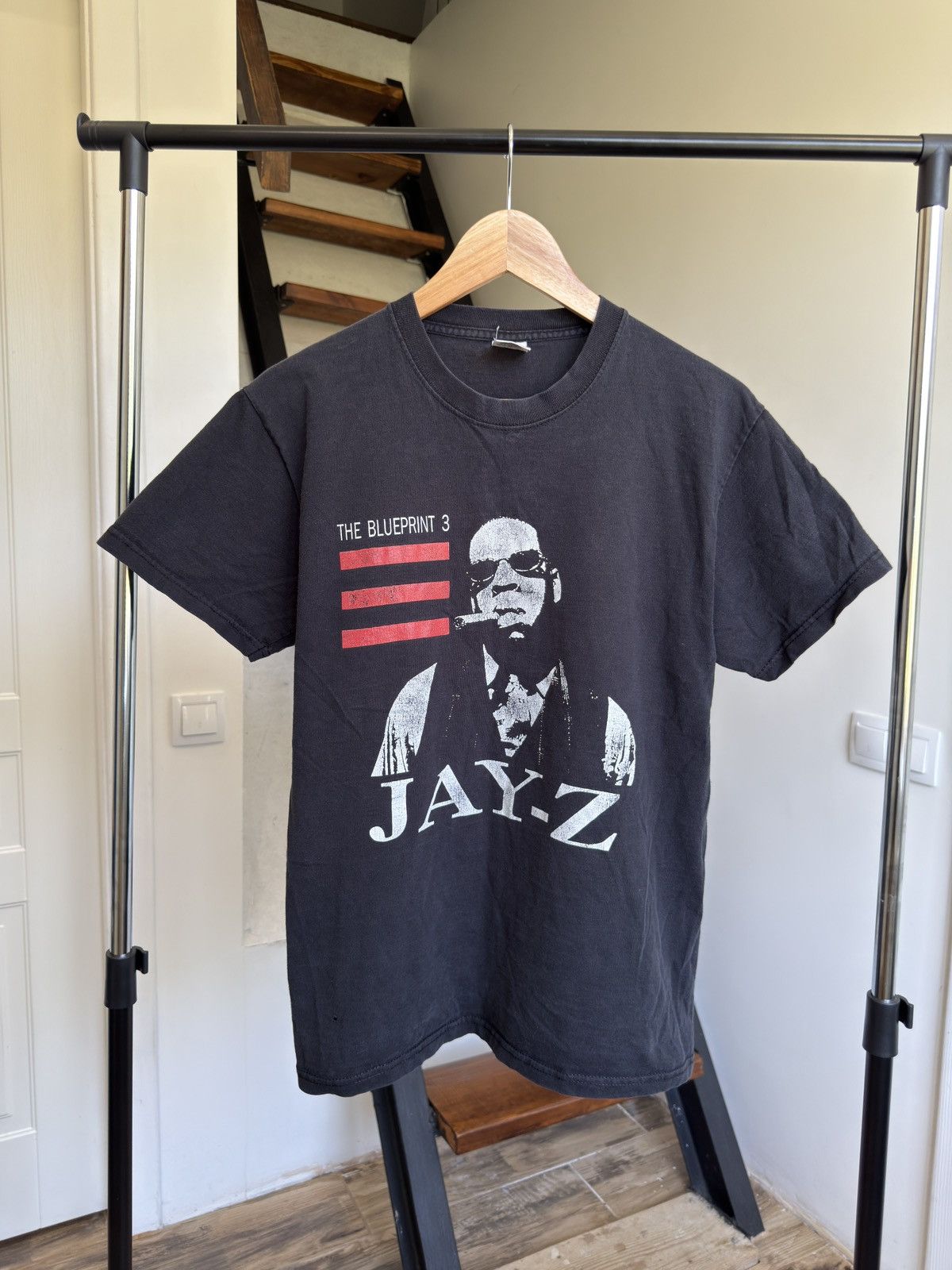 Jay-Z Vintage Jay Z Y2K Big Print Shirt Rap Tee The Blueprint Rare Size US S / EU 44-46 / 1 - 10 Thumbnail