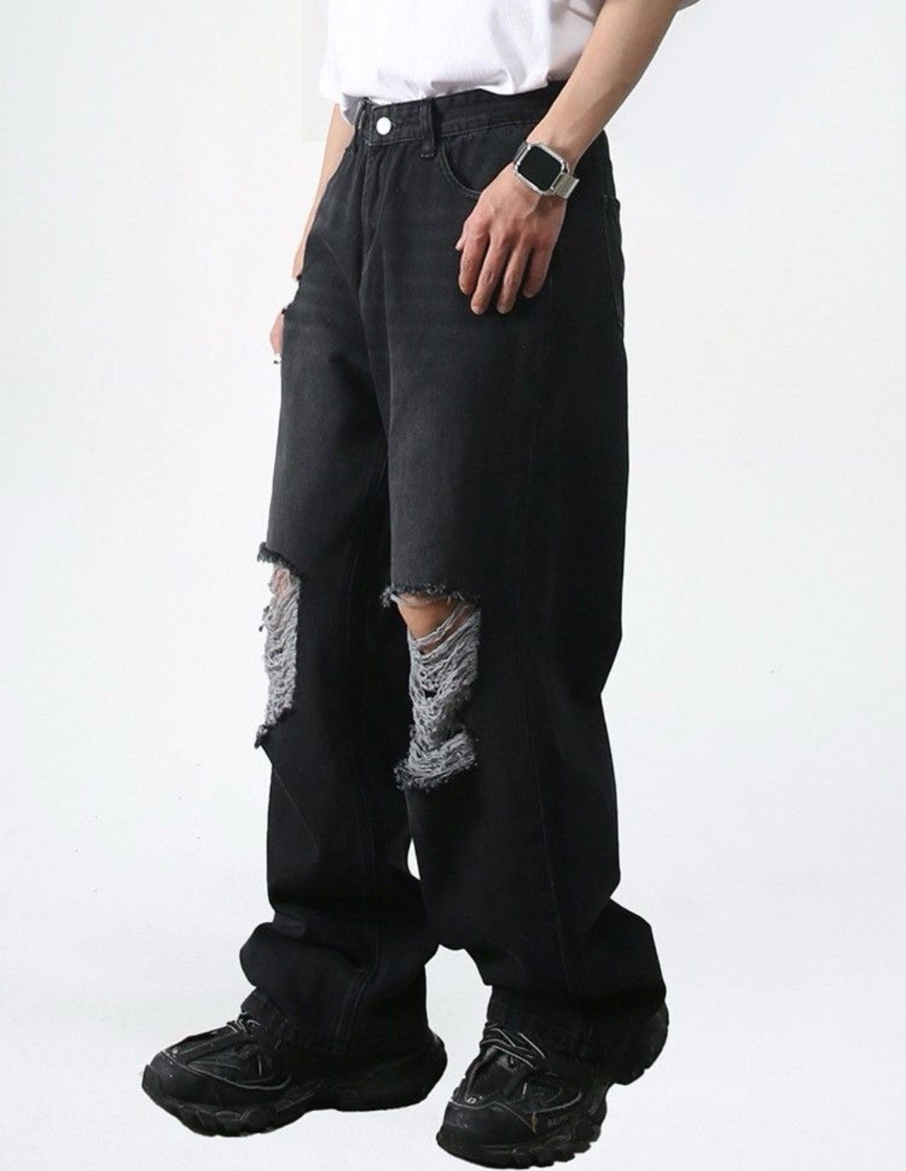 Vintage Retro punk denim pants Size US 31 - 3 Thumbnail