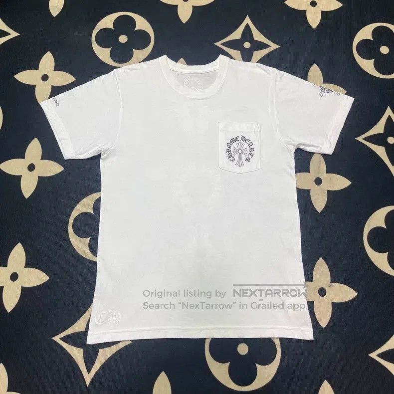 CHROME HEARTS Size M Dark back logo horseshoe cross short s