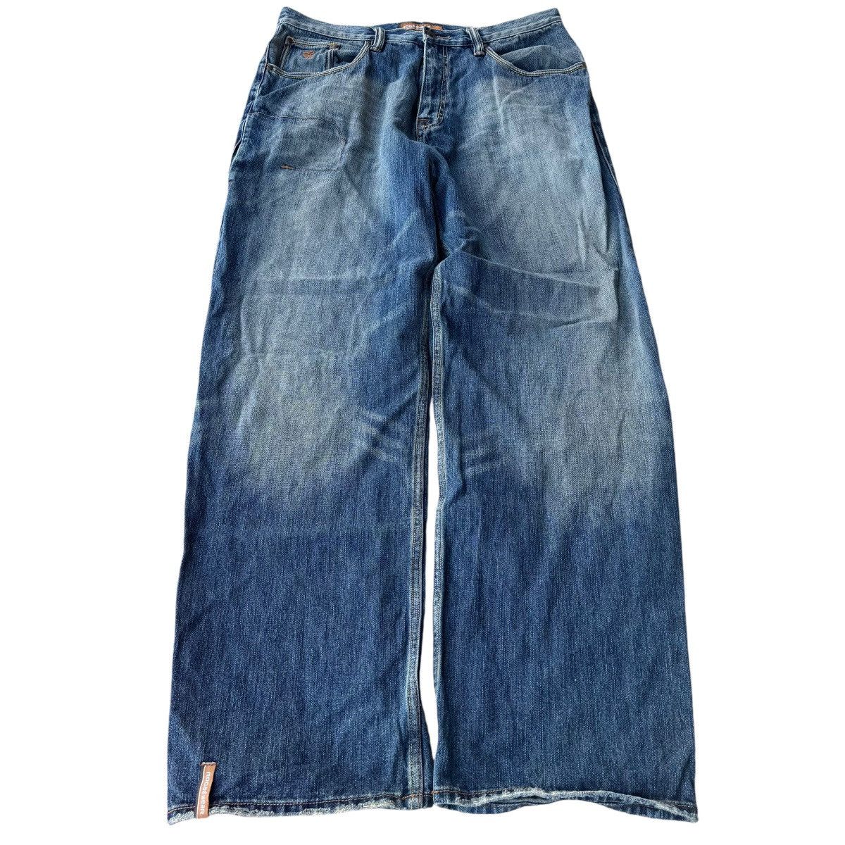Playboi Carti × Rocawear × Southpole 10” LEG OPENING VINTAGE ROCAWEAR BAGGY EMBROIDERED JEANS Y2K Size US 36 / EU 52 - 10 Thumbnail