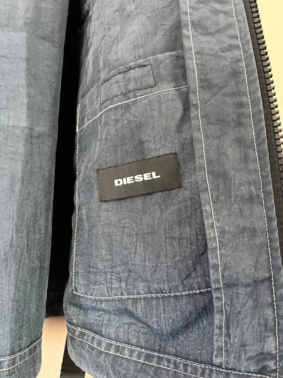 Diesel Diesel Men's Blue Hooded Jacket Zip Buckle Drawstring Size S Size US S / EU 44-46 / 1 - 12 Thumbnail