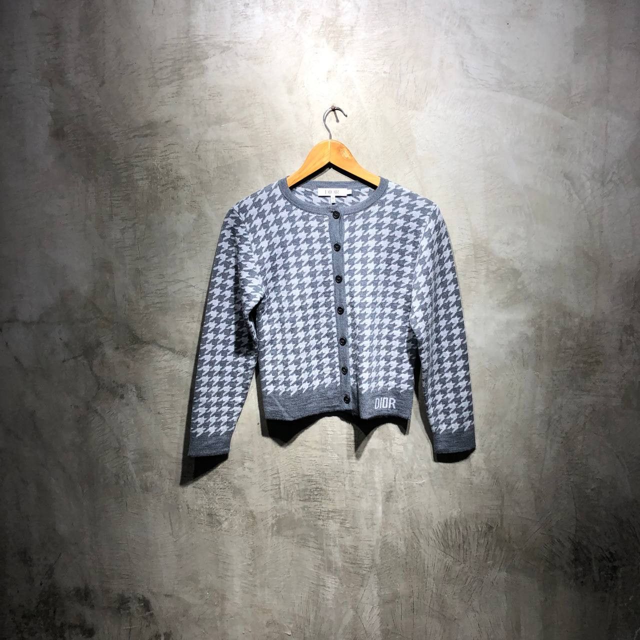 Dior Dior Houndstooth Cardigan Size XXS / US 00 / IT 34 - 1 Thumbnail