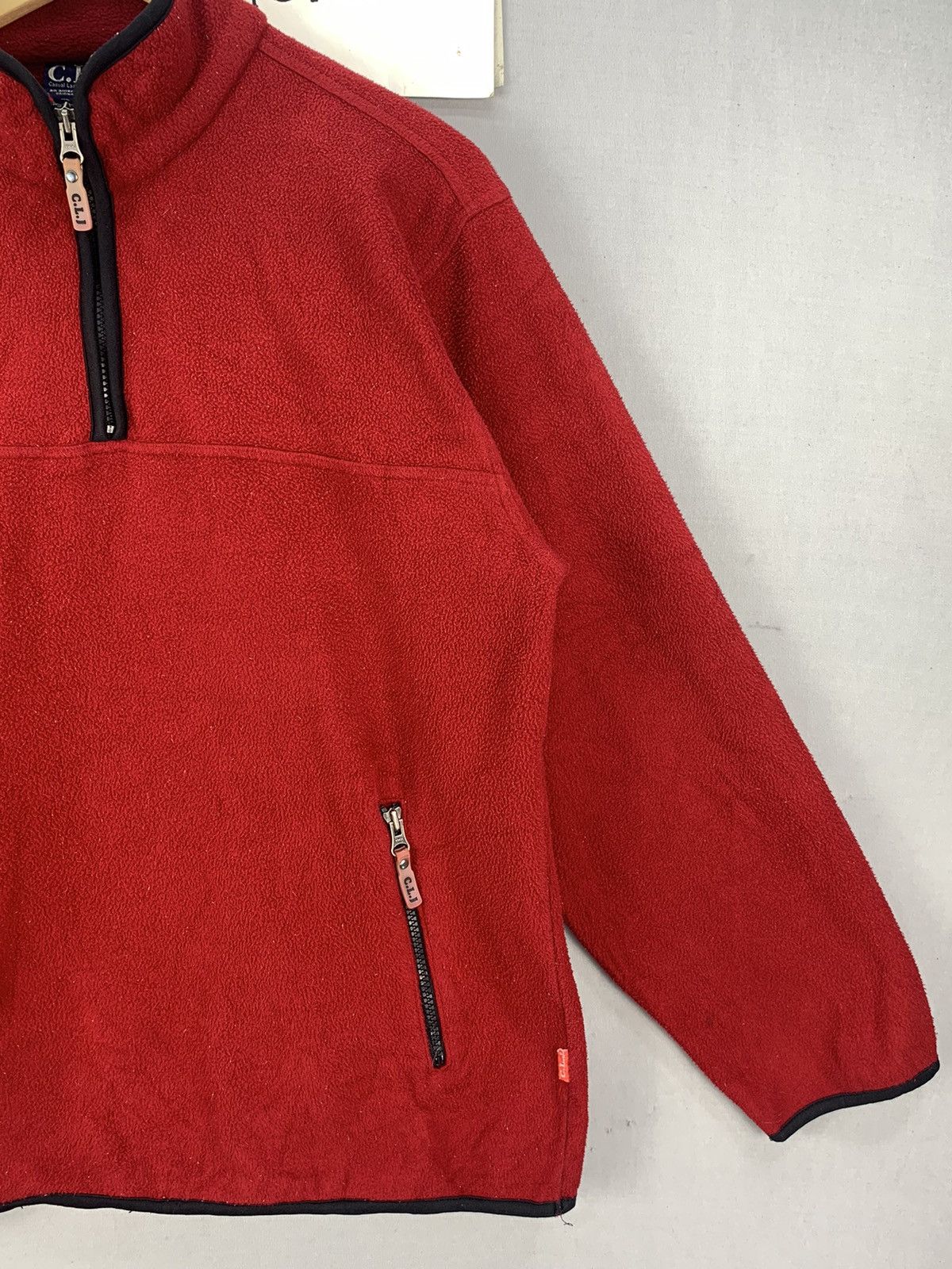 Japanese Brand Vintage Casual Land Japan Half Zipper Fleece Jacket Size US L / EU 52-54 / 3 - 4 Thumbnail