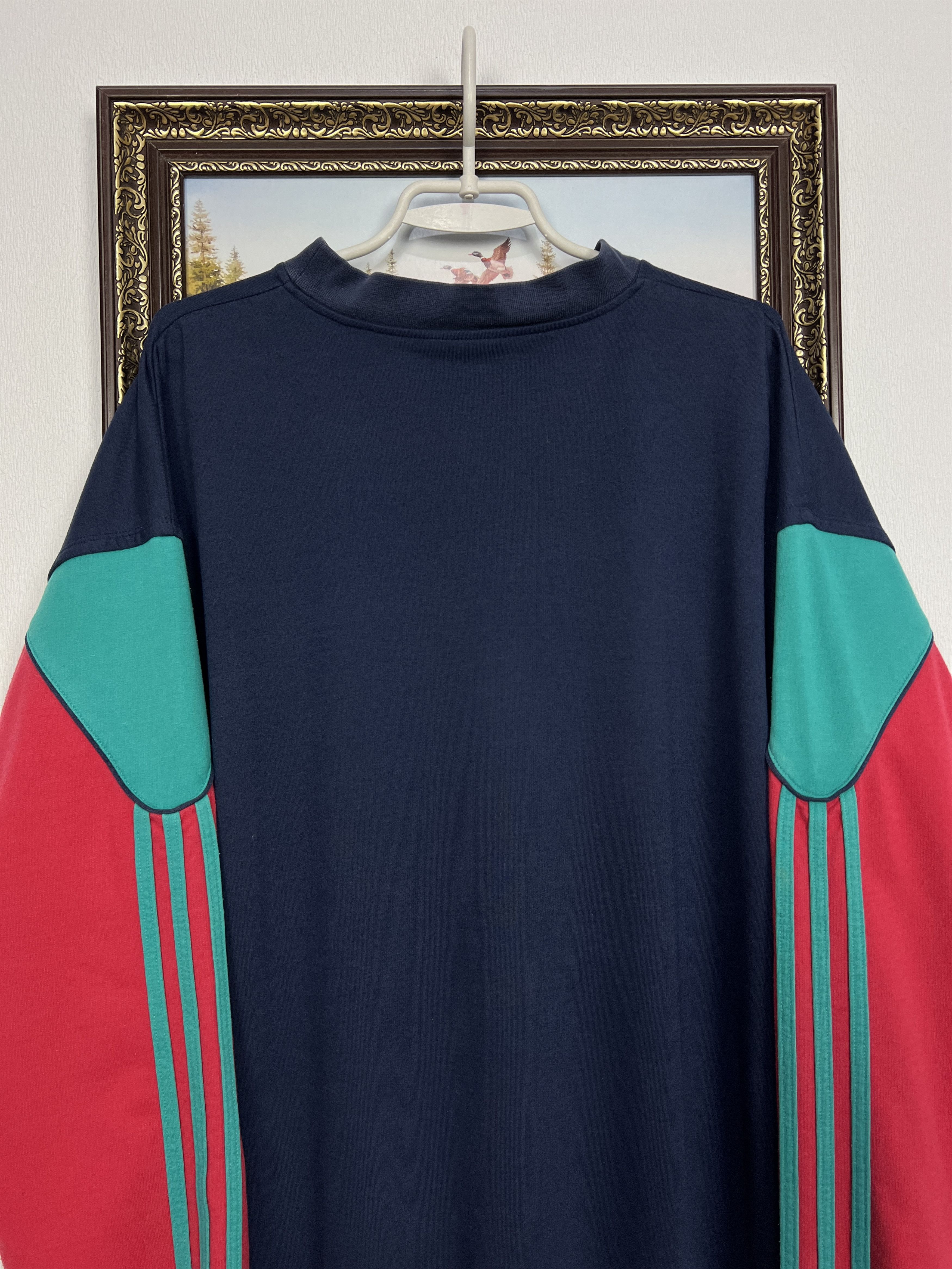 Adidas Vintage 90's Sweatshirt Blue Red Green Crewneck Jacket Size US XL / EU 56 / 4 - 10 Thumbnail