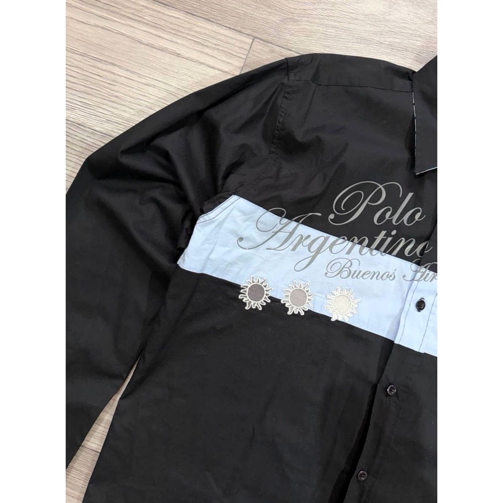 La Martina LA MARTINA Button Up Shirt Men’s Luxury Black Long Sleeve M Shirt Mens Black 90s? Size US M / EU 48-50 / 2 - 5 Thumbnail