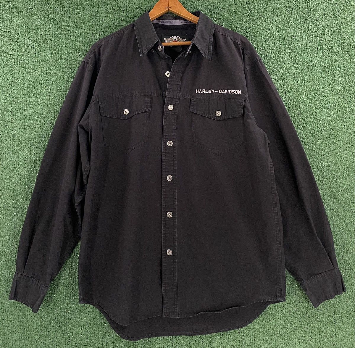 Harley Davidson Harley Davidson Motorcycle Eagle Embroidered Shirt Large Size US L / EU 52-54 / 3 - 4 Thumbnail