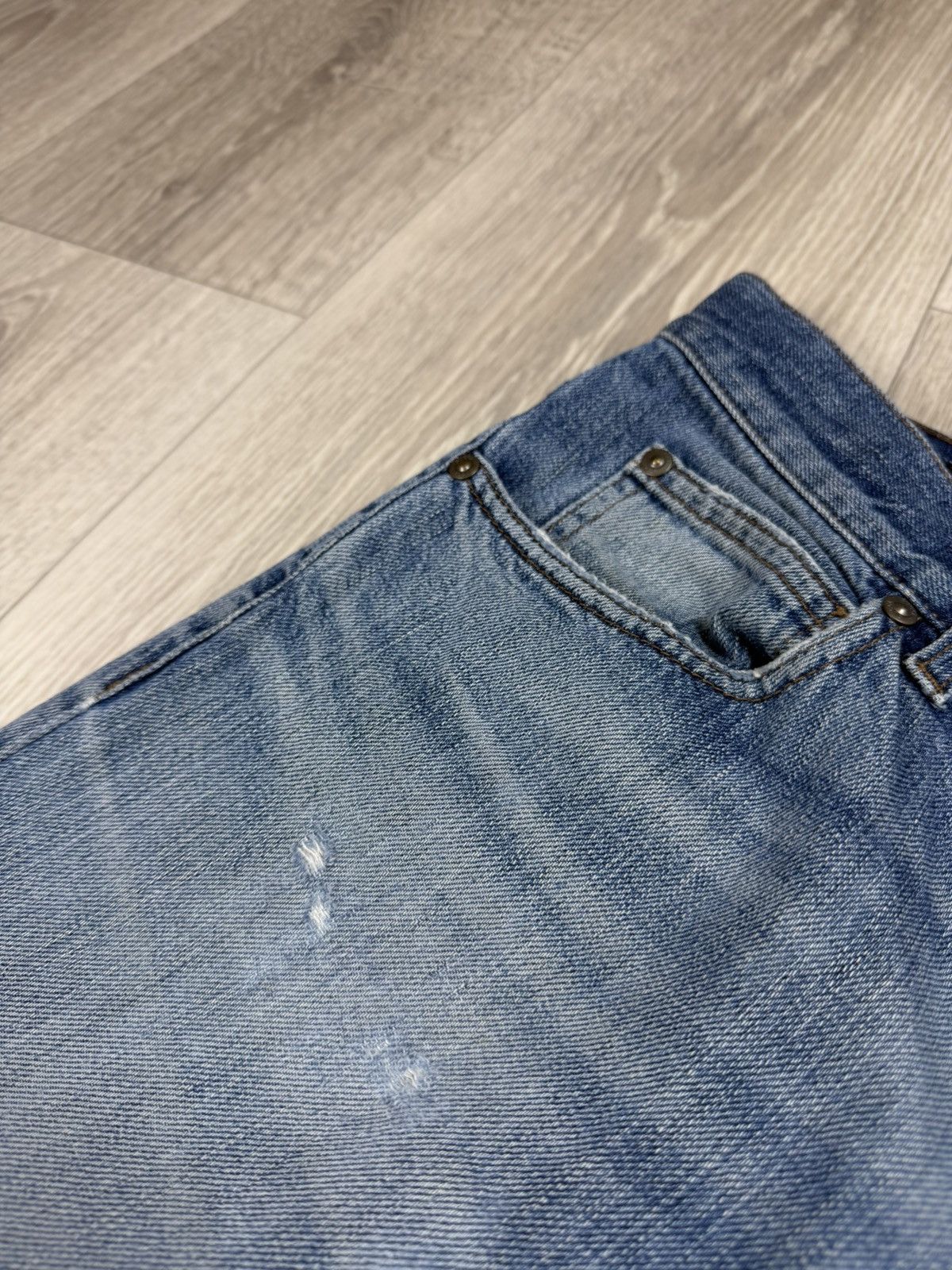 Gucci Vintage Gucci Women Distressed Denim Jeans Size 32" / US 10 / IT 46 - 15 Thumbnail