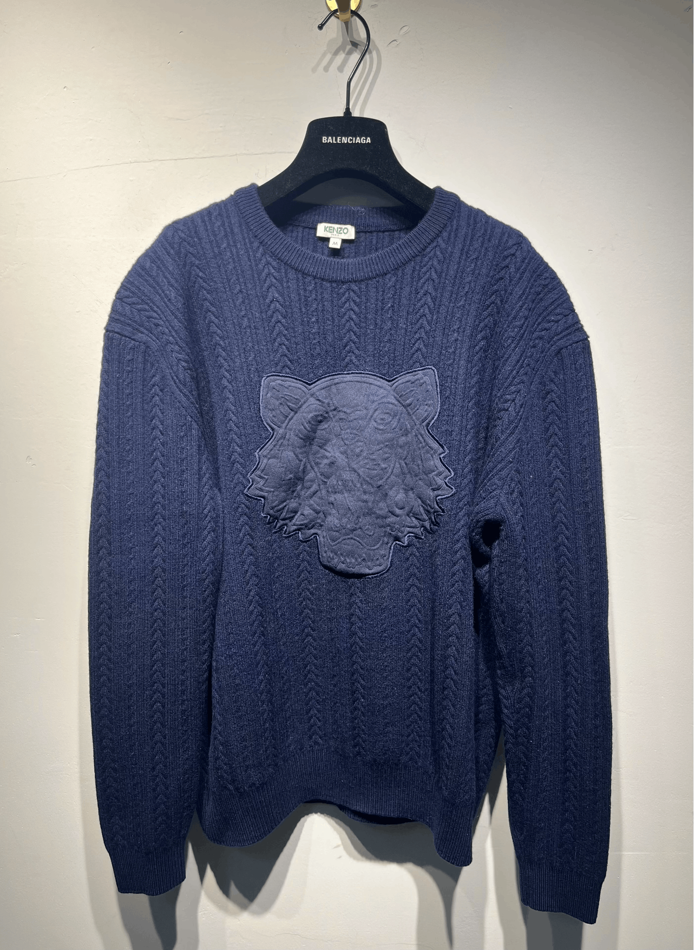 Kenzo Kenzo Retro Embroidered Black Sweater M Men Size US M / EU 48-50 / 2 - 1 Thumbnail