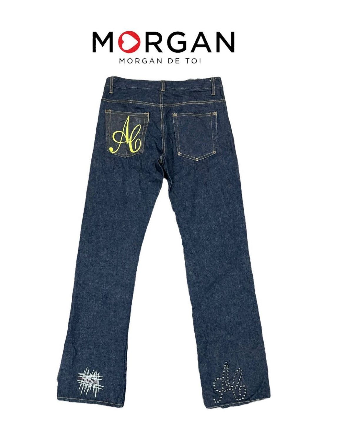 Designer Morgan Homme Jeans Size US 34 / EU 50 - 4 Thumbnail