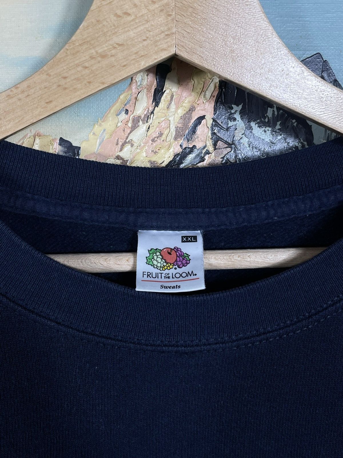 Fruit Of The Loom × Vintage vintage y2k blank oversize baggy crewneck sweatshirt skate Size US XXL / EU 58 / 5 - 6 Thumbnail