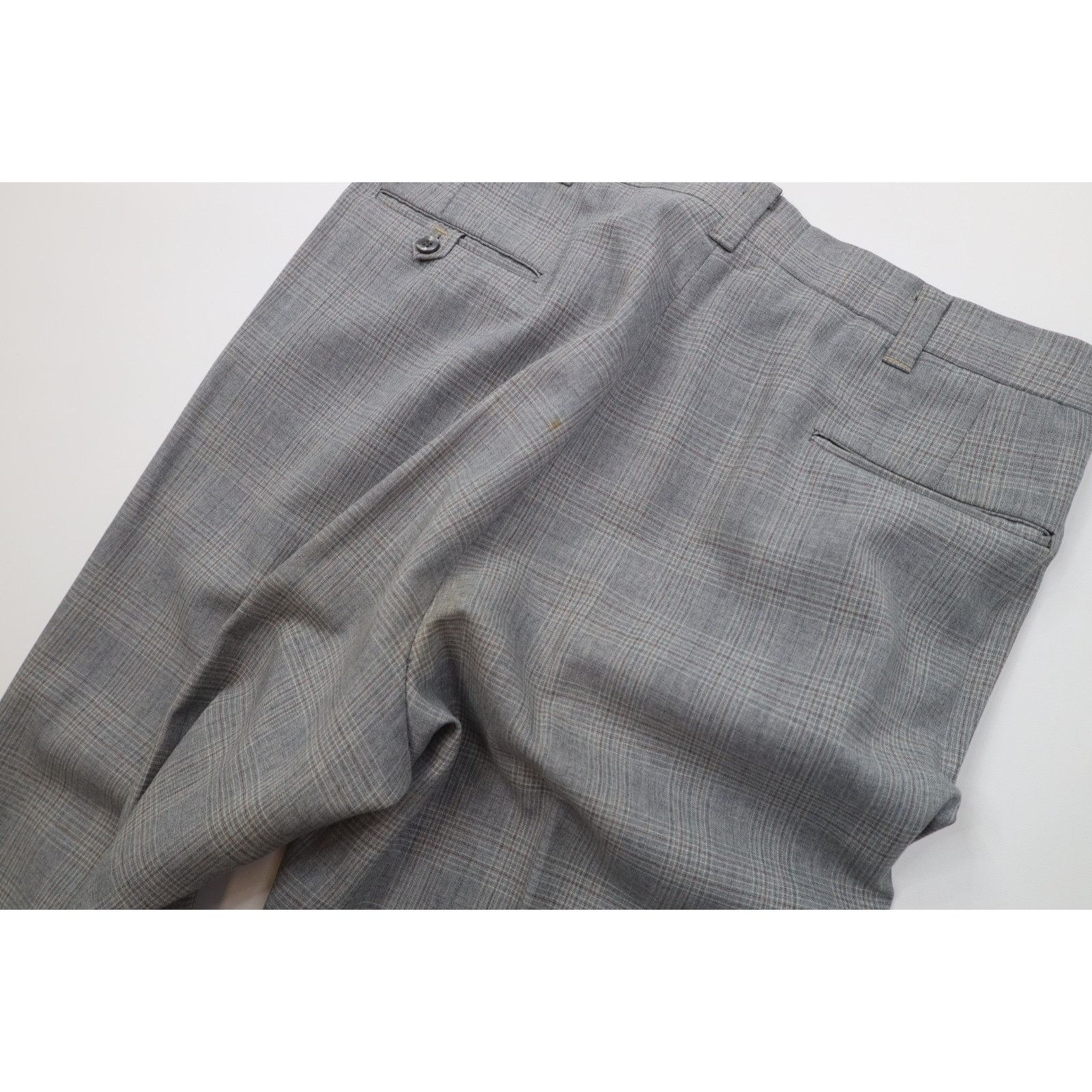 Vintage Vintage 70s Streetwear 2 Piece Wool Suit Plaid Size 42L - 22 Thumbnail
