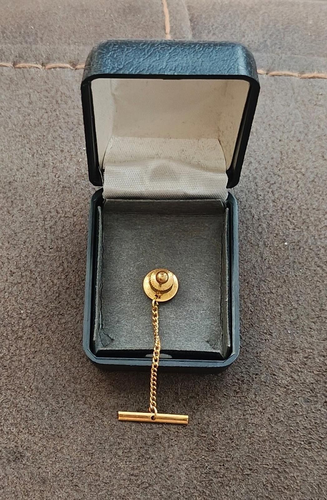 Other 1960s Gold Tone Textured Moose Tie Tack/Lapel Pin Size ONE SIZE - 5 Thumbnail