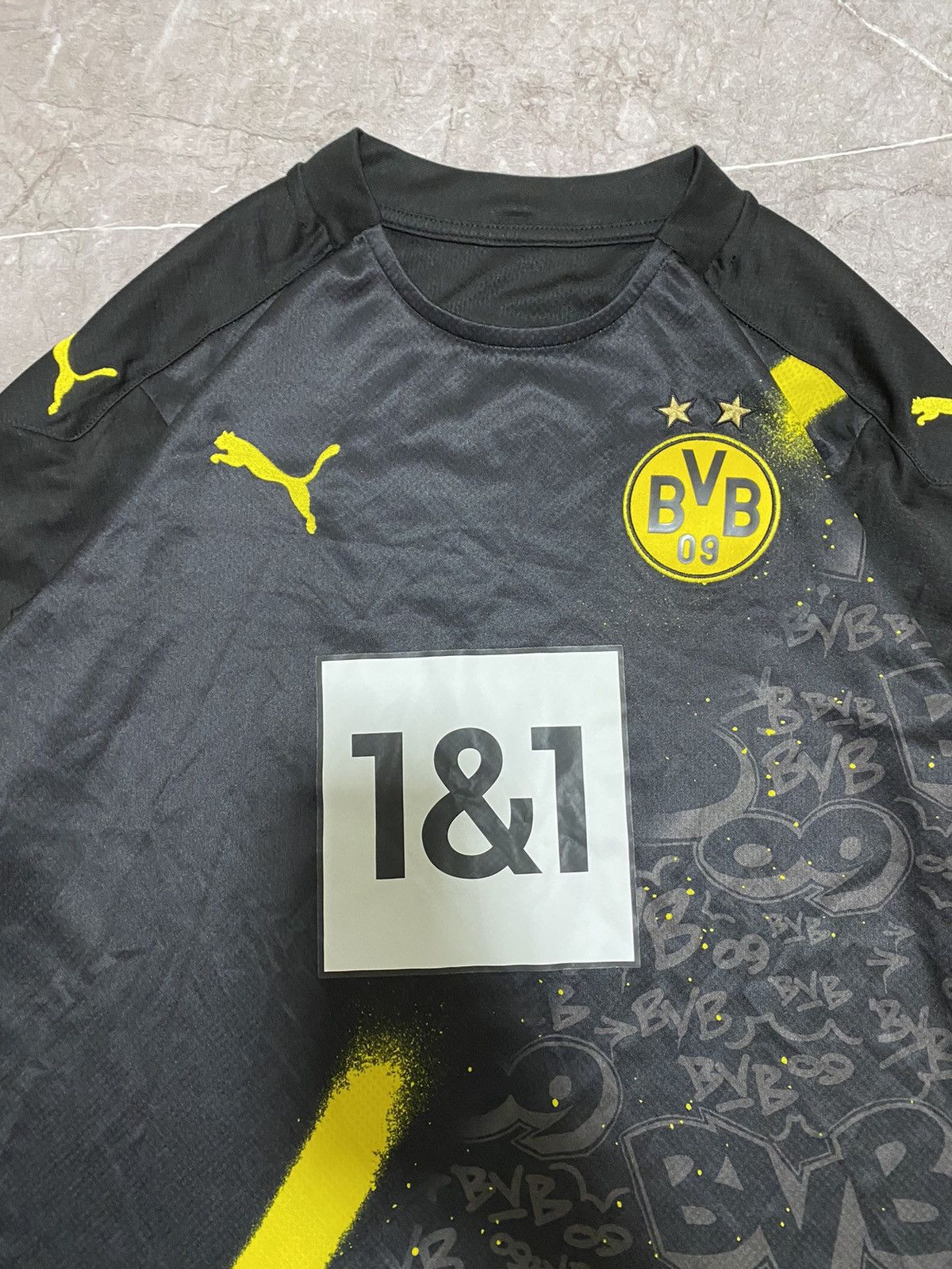 Puma × Vintage Puma 2020/21 Borussia Dortmund BVB Away Football Black Shirt Size US S / EU 44-46 / 1 - 5 Thumbnail