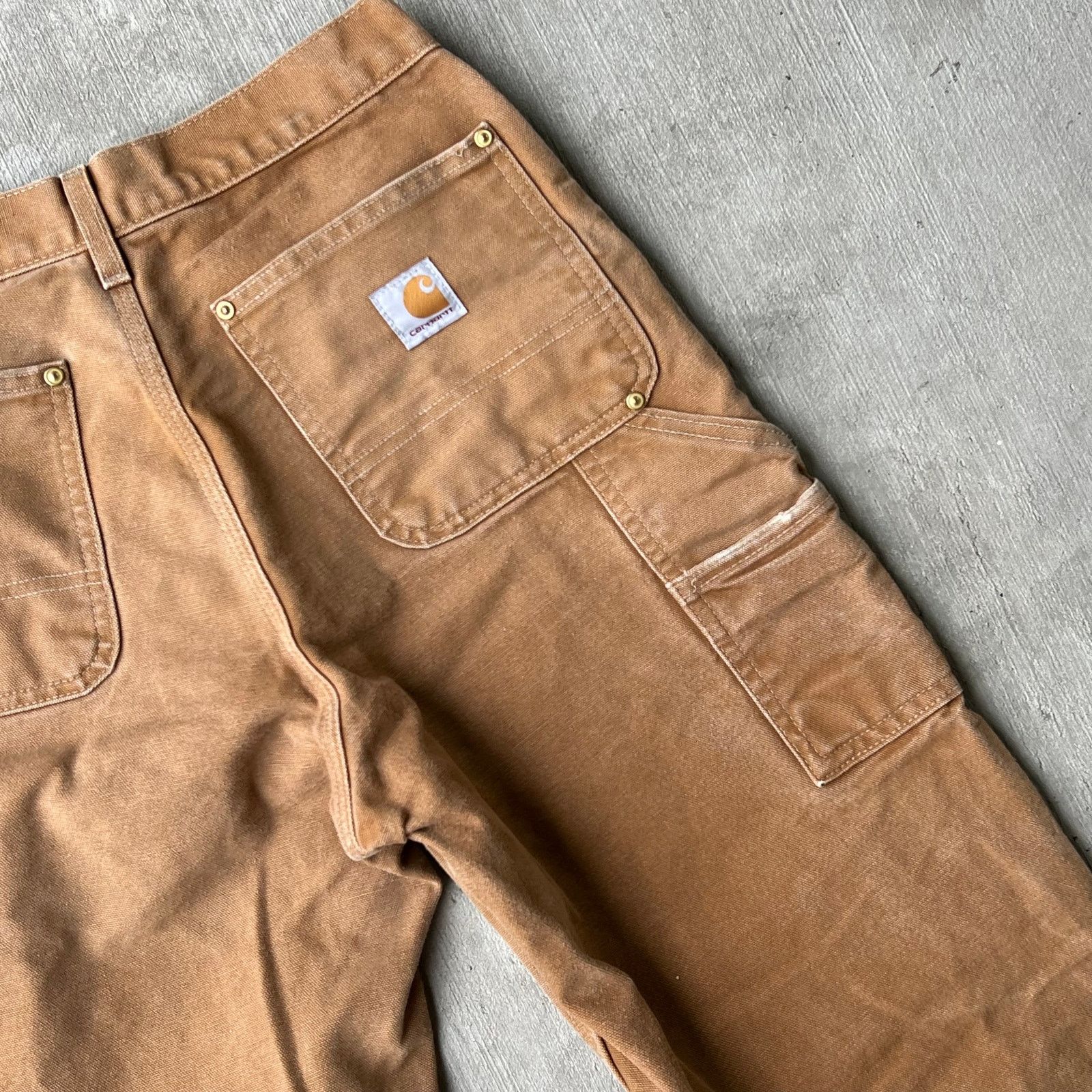 Carhartt × Vintage Carhartt brown double knee work wear carpenter pants Size US 27 - 14 Thumbnail