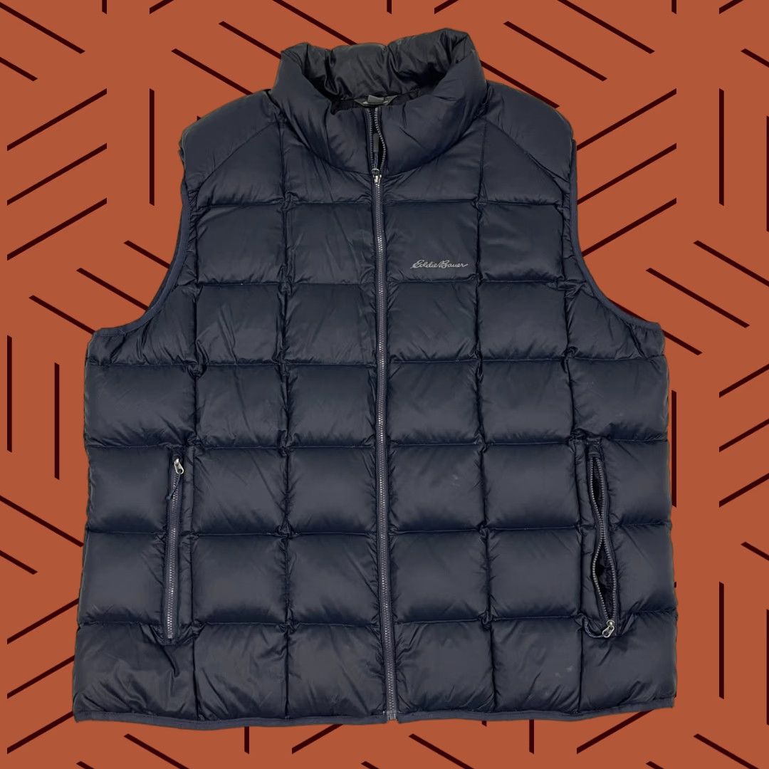 Eddie Bauer Eddie Bauer EB700 Puffer Vest Mens 2XL Dark Goose Down Hiking Quilted Outdoors Size US XXL / EU 58 / 5 - 1 Thumbnail