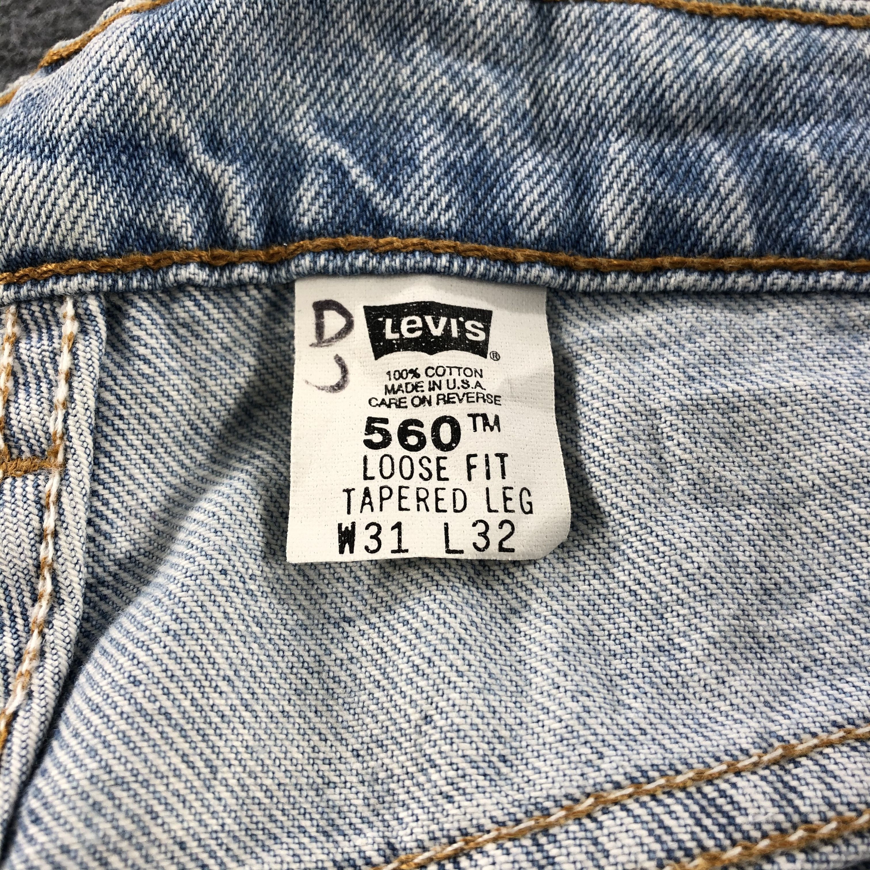 Levi's 90s Vintage Light Wash Levis 560 Jeans- J1350 Size US 31 - 10 Thumbnail