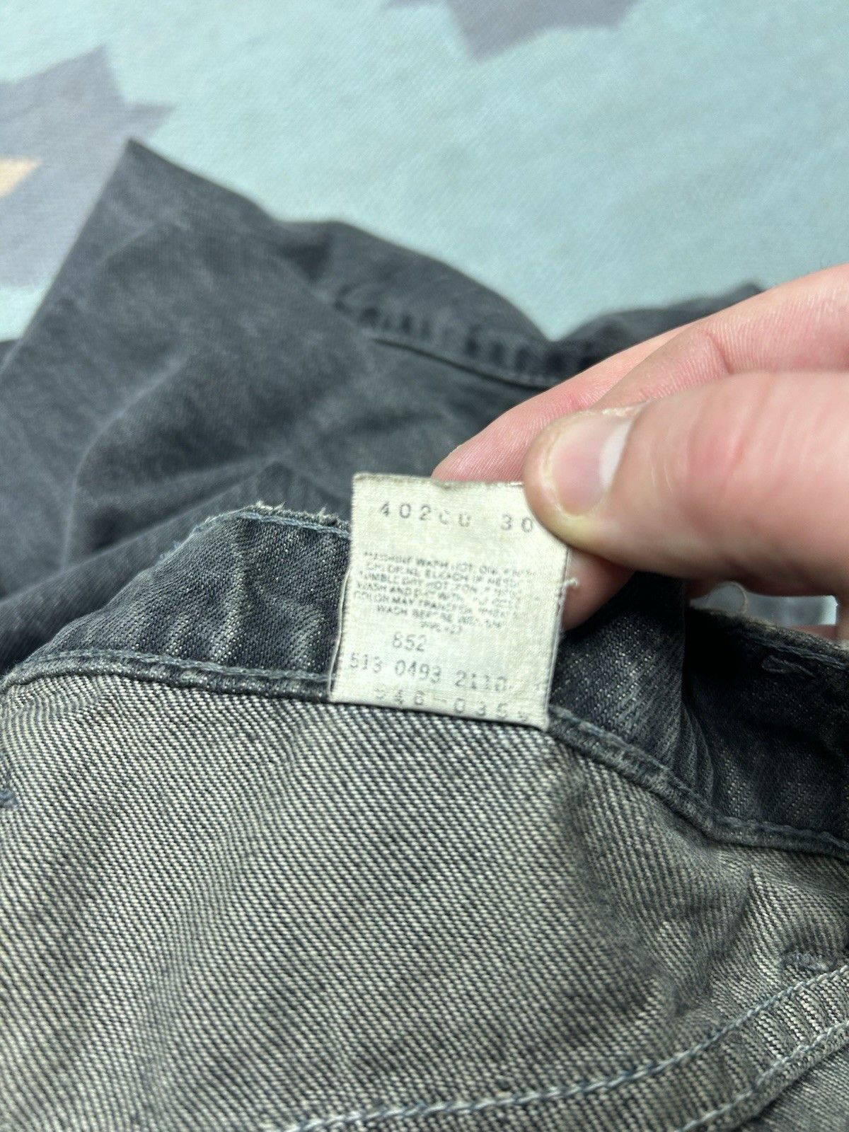 Vintage Vtg 90s Levi’s 546 jeans distressed goth grunge USA 36x30 Size US 36 / EU 52 - 10 Thumbnail