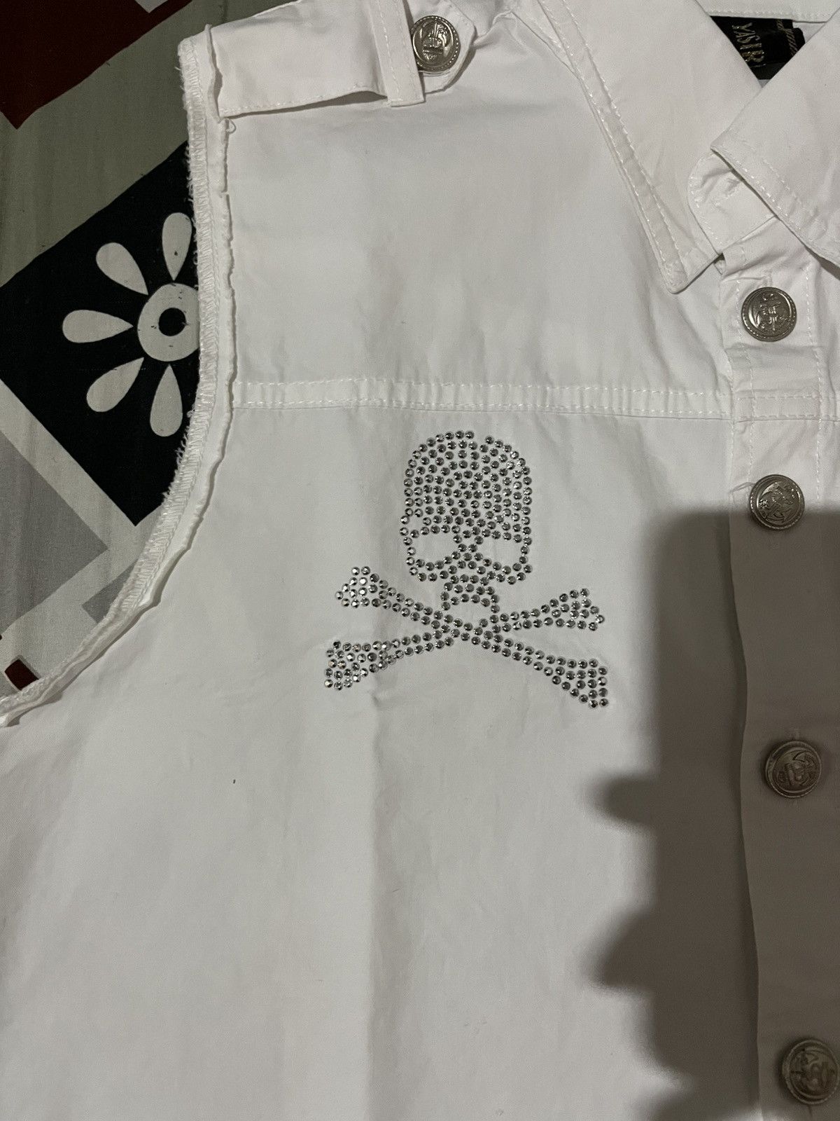 Designer × Japanese Brand × Vintage Rare Item!!! Vintage Yasiri Skull & Cross Vests Size US L / EU 52-54 / 3 - 2 Thumbnail