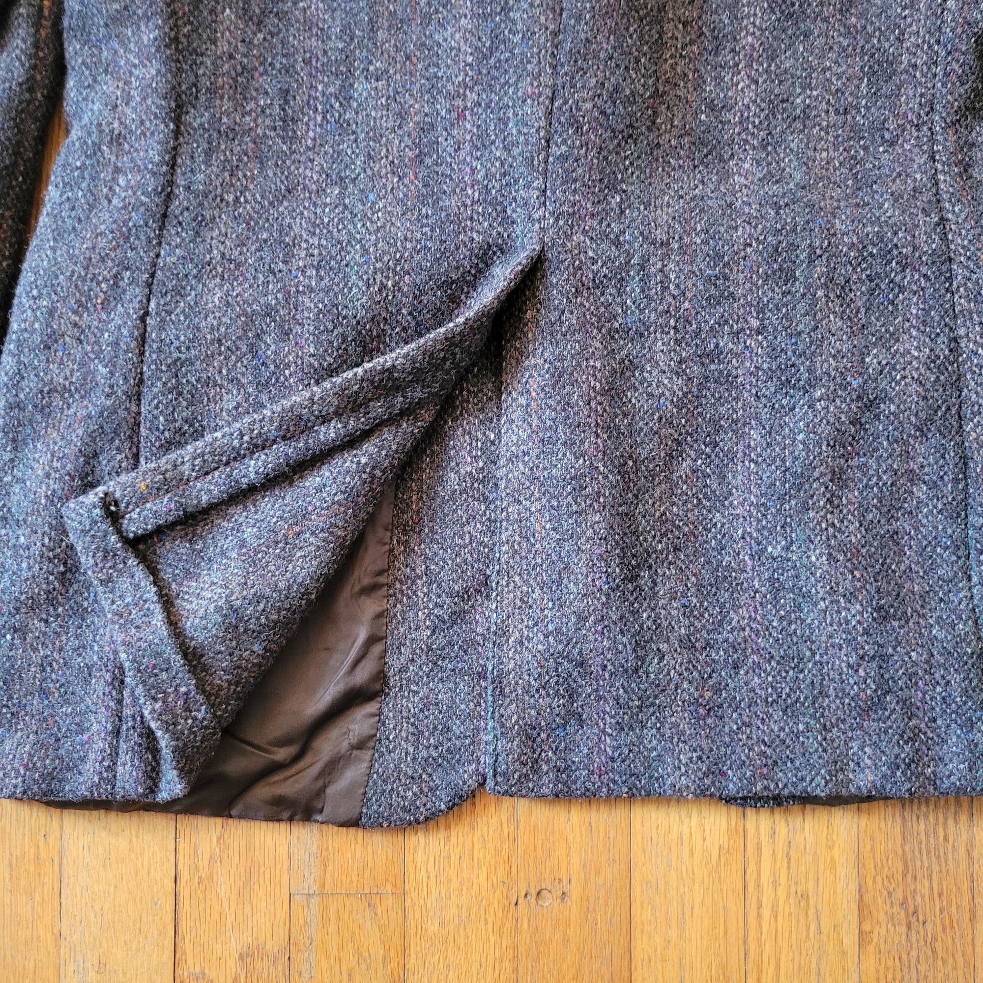 Harris Tweed Harris Tweed Handwoven Gray Wool Blazer Jacket Vintage Britt Size 44R - 6 Thumbnail
