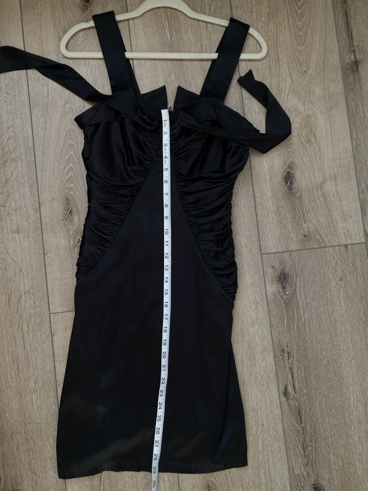 Vintage 90s/Y2K Betsey Johnson 100% Silk Bow Wiggle Dress