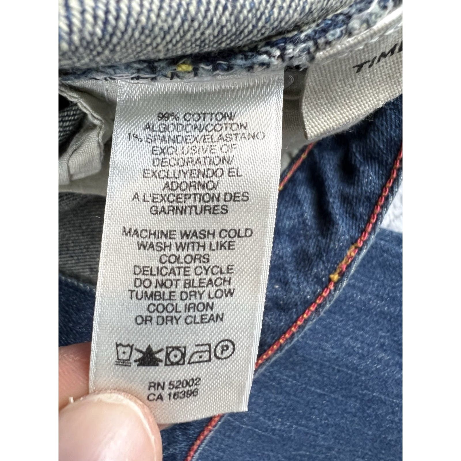Vintage DNKY Times Square Jeans Dark Wash Stretch Blue Jeans 30 Regular Mens Womens Juniors 90s Bohemian City Size 30" / US 8 / IT 44 - 7 Thumbnail