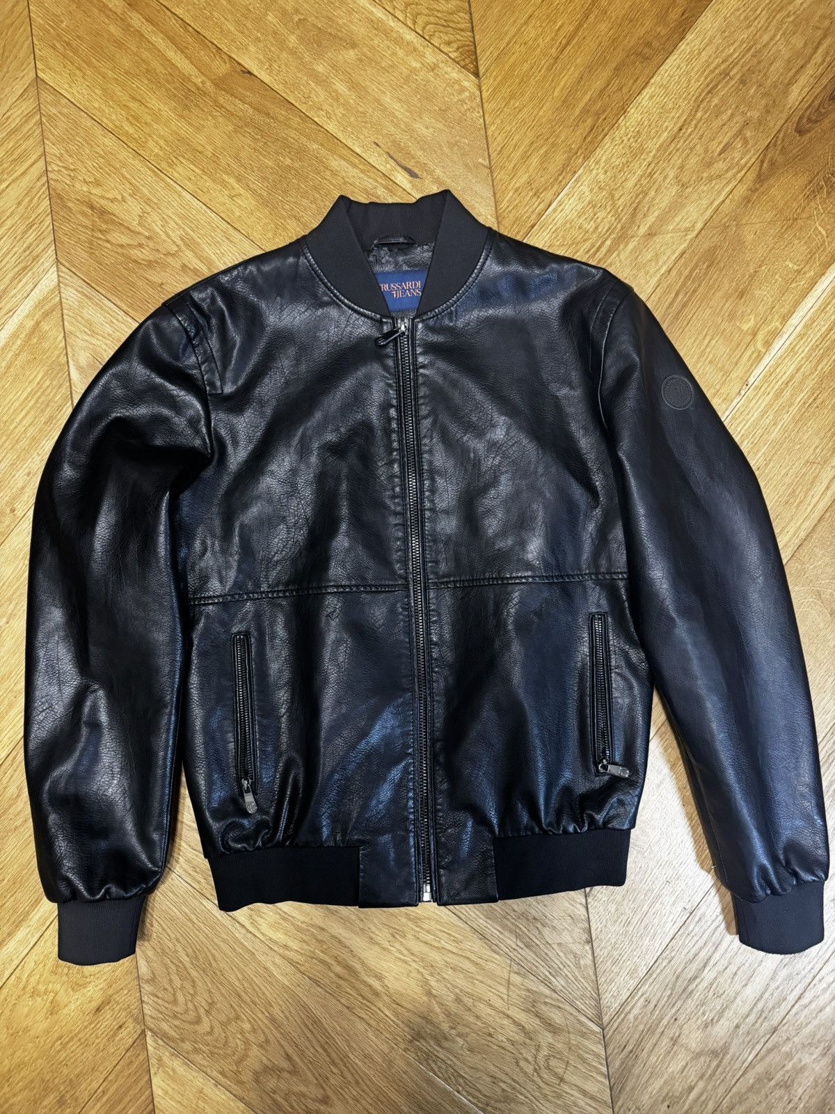 Trussardi Trussardi Leather Jacket Size US M / EU 48-50 / 2 - 1 Thumbnail