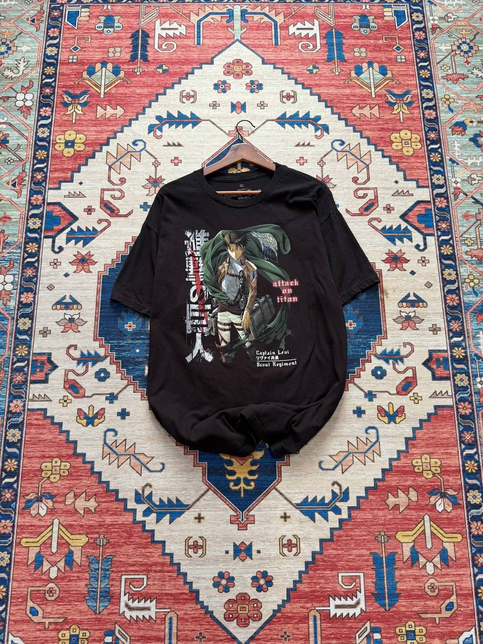 Anime Very Rare Attack On Titan Season 3 : Levi Solo Character Size US XL / EU 56 / 4 - 2 Thumbnail