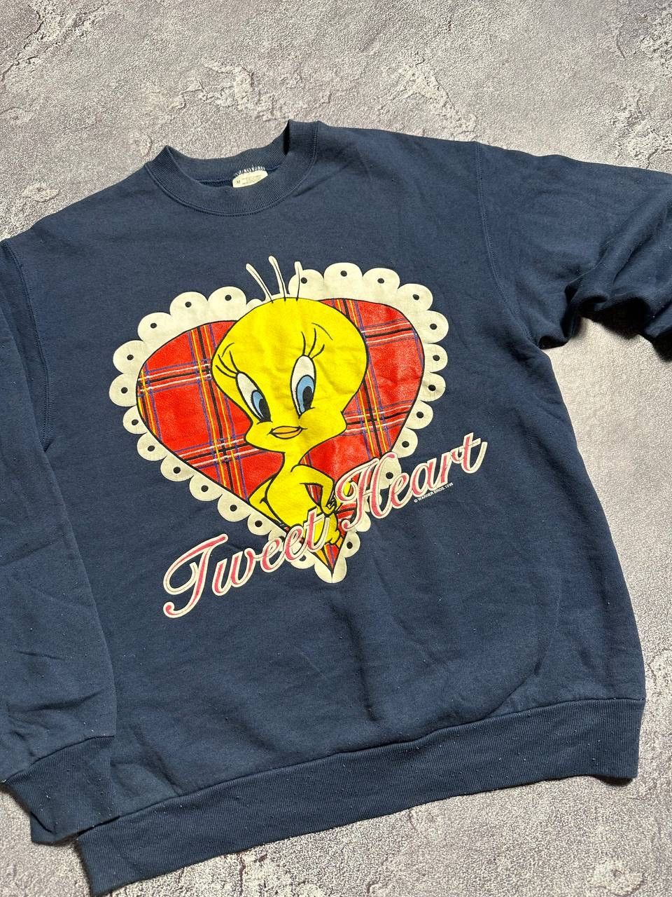 Vintage × Warner Bros Vintage Tweet Heart 1996 Sweatshirt Warner Bros. Size US M / EU 48-50 / 2 - 2 Thumbnail