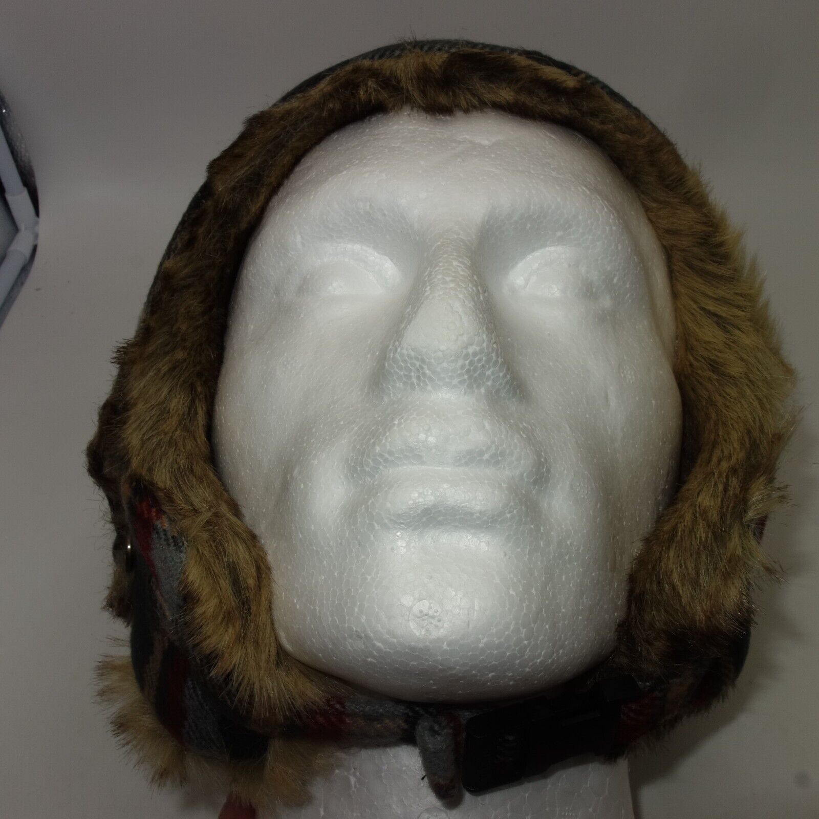 Other NEW Goodfellow & Co Men's Plaid Faux Fur Trapper Winter Hat Size ONE SIZE - 9 Thumbnail