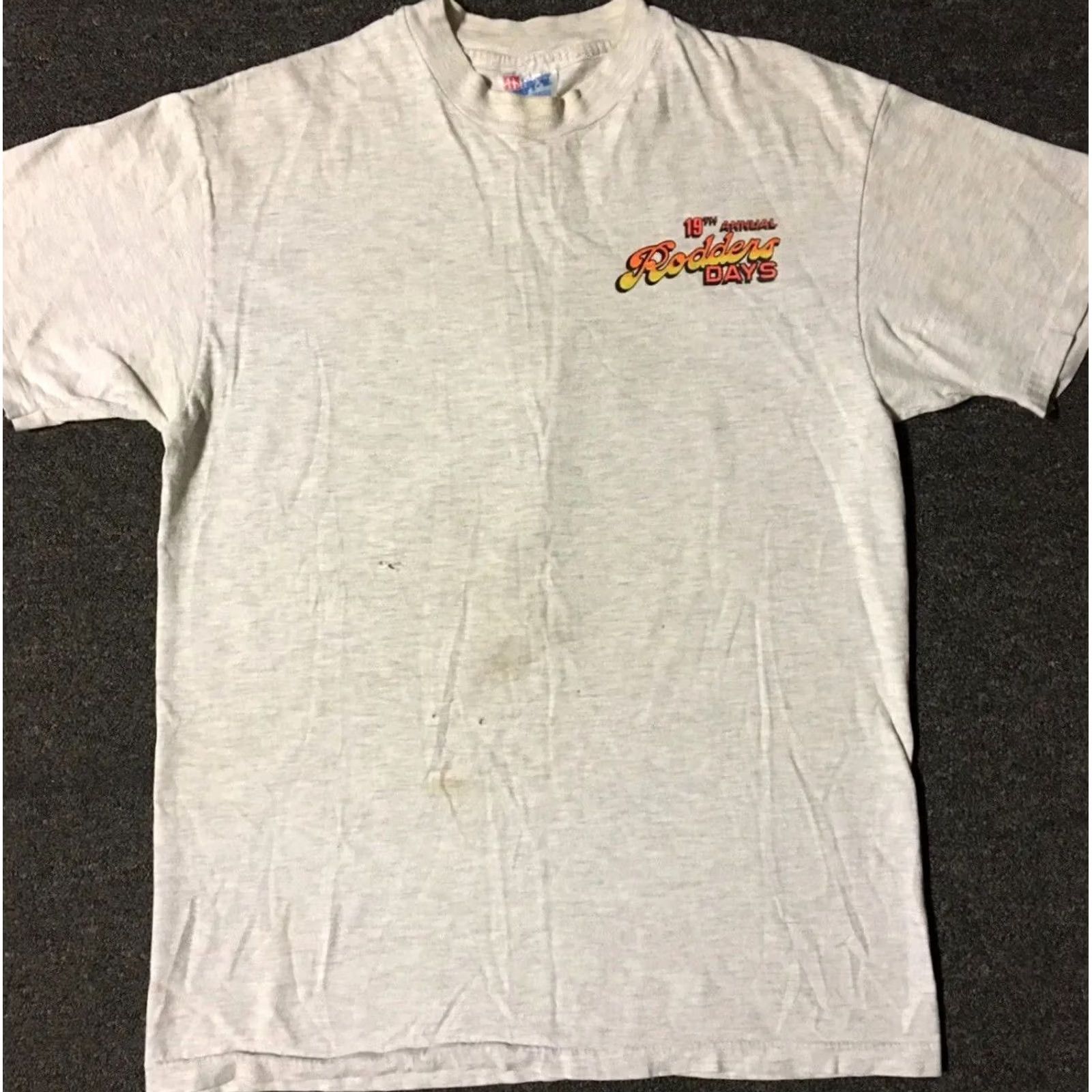 Vintage VINTAGE 90s Tucson Rodder Days Faded Distress Shirt M Gray Nike? Size US M / EU 48-50 / 2 - 2 Thumbnail
