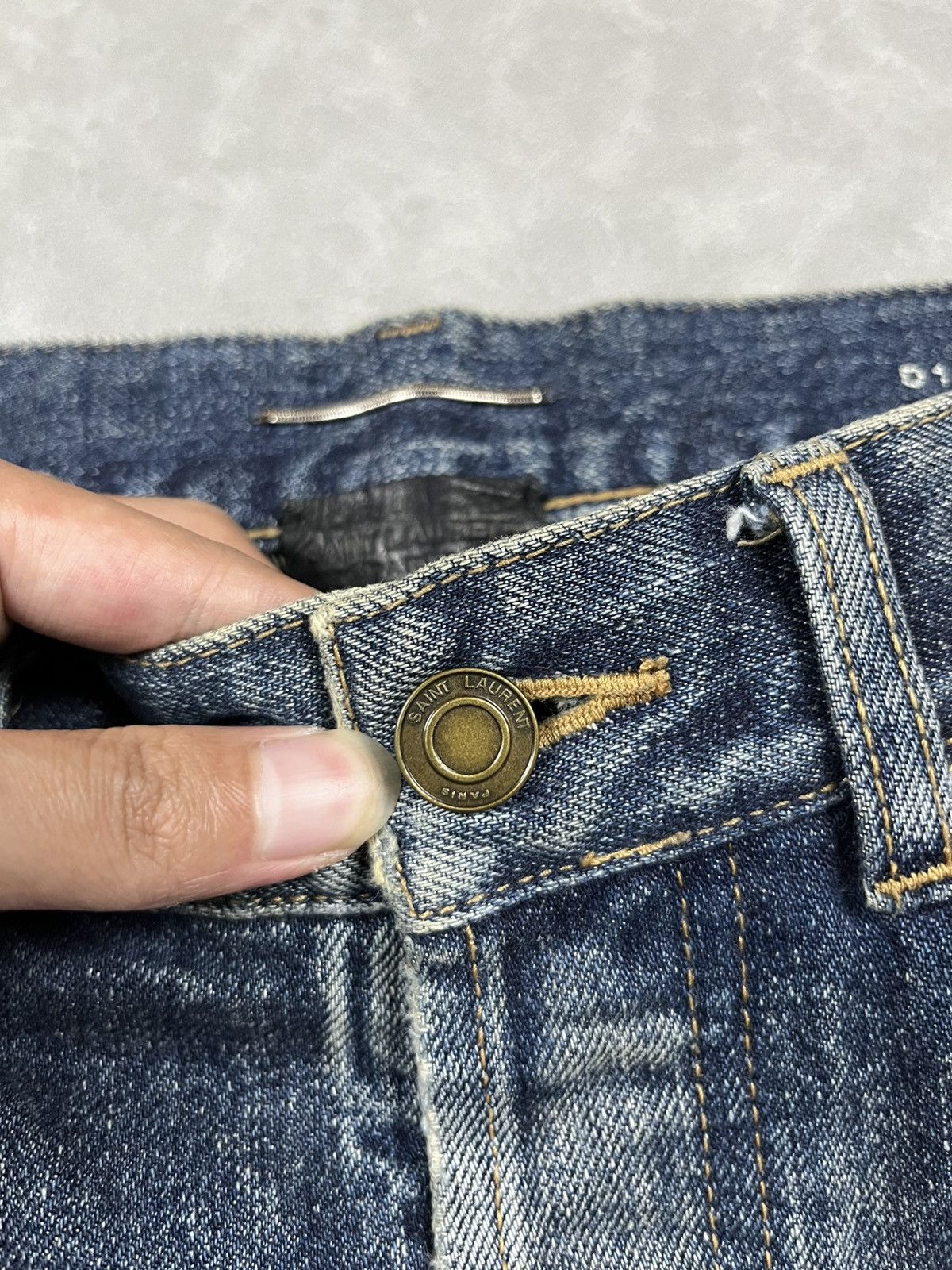 Saint Laurent Paris Saint Laurent denim pants Size US 31 - 11 Thumbnail
