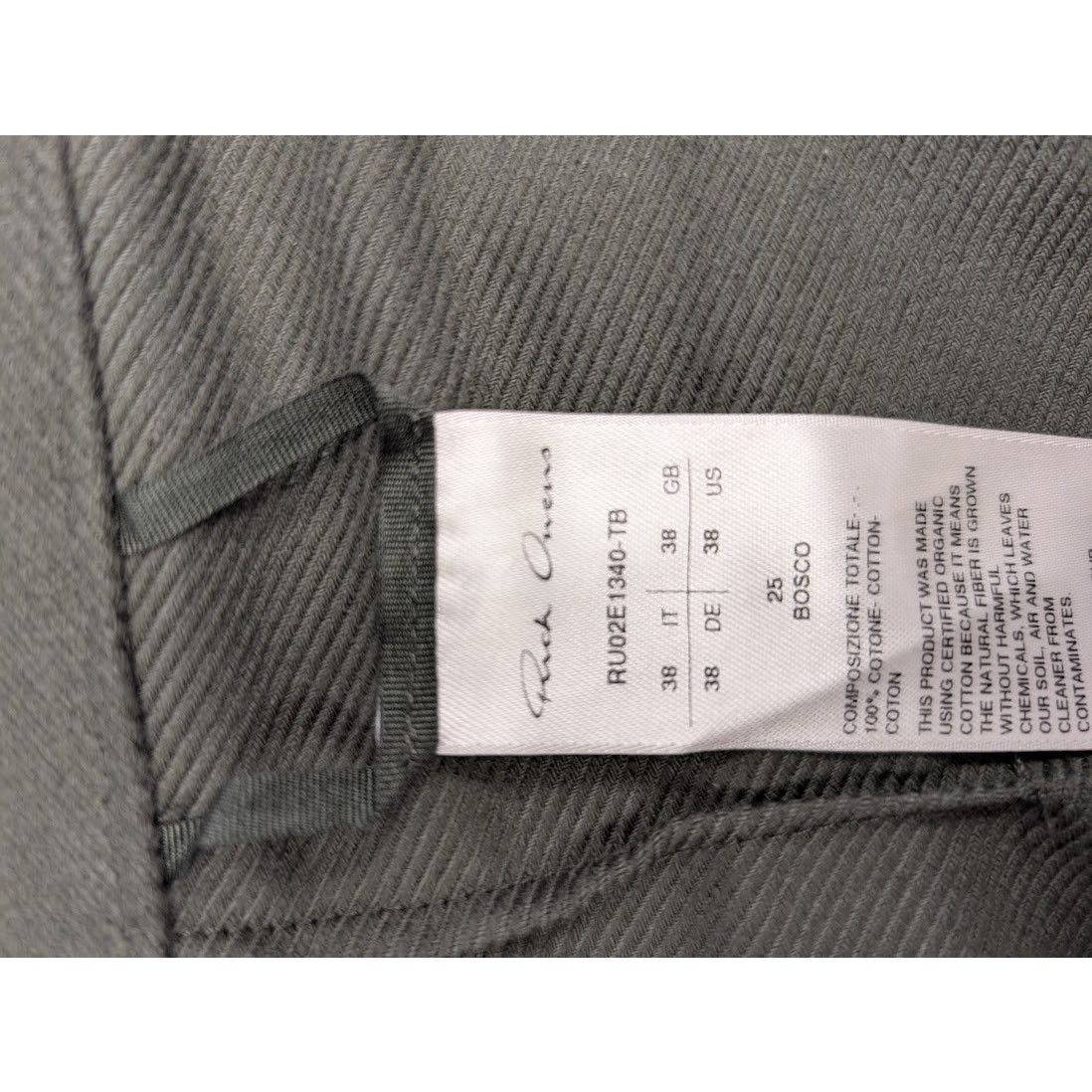 Rick Owens o1rshd1 Double Cargo Pants in Bosco Size US 38 / EU 54 - 14 Thumbnail