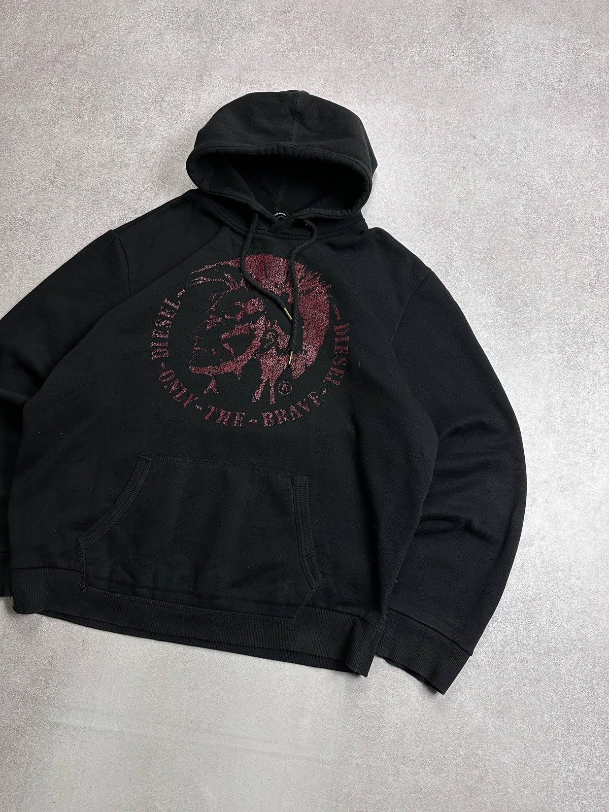 Diesel Vintage Diesel Big Logo Boxy Hoodie L Rare Opium Size US L / EU 52-54 / 3 - 2 Thumbnail