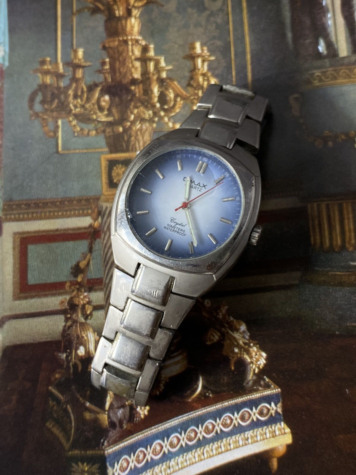 Jewelry Vintage Omax Quartz Crystal 50M Water Resistant Watch Size ONE SIZE - 1 Thumbnail