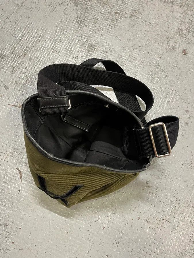 Yves Saint Laurent Saint Laurent Khaki Canvas YSL Logo Messenger Bag Size ONE SIZE - 8 Thumbnail