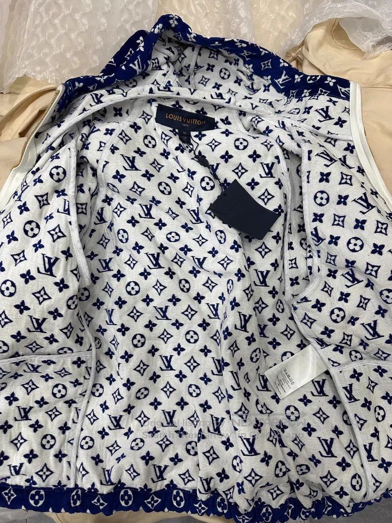 Louis Vuitton Louis Vuitton Blue and white jacquard hooded long-sleeved Size XS / US 0-2 / IT 36-38 - 6 Thumbnail