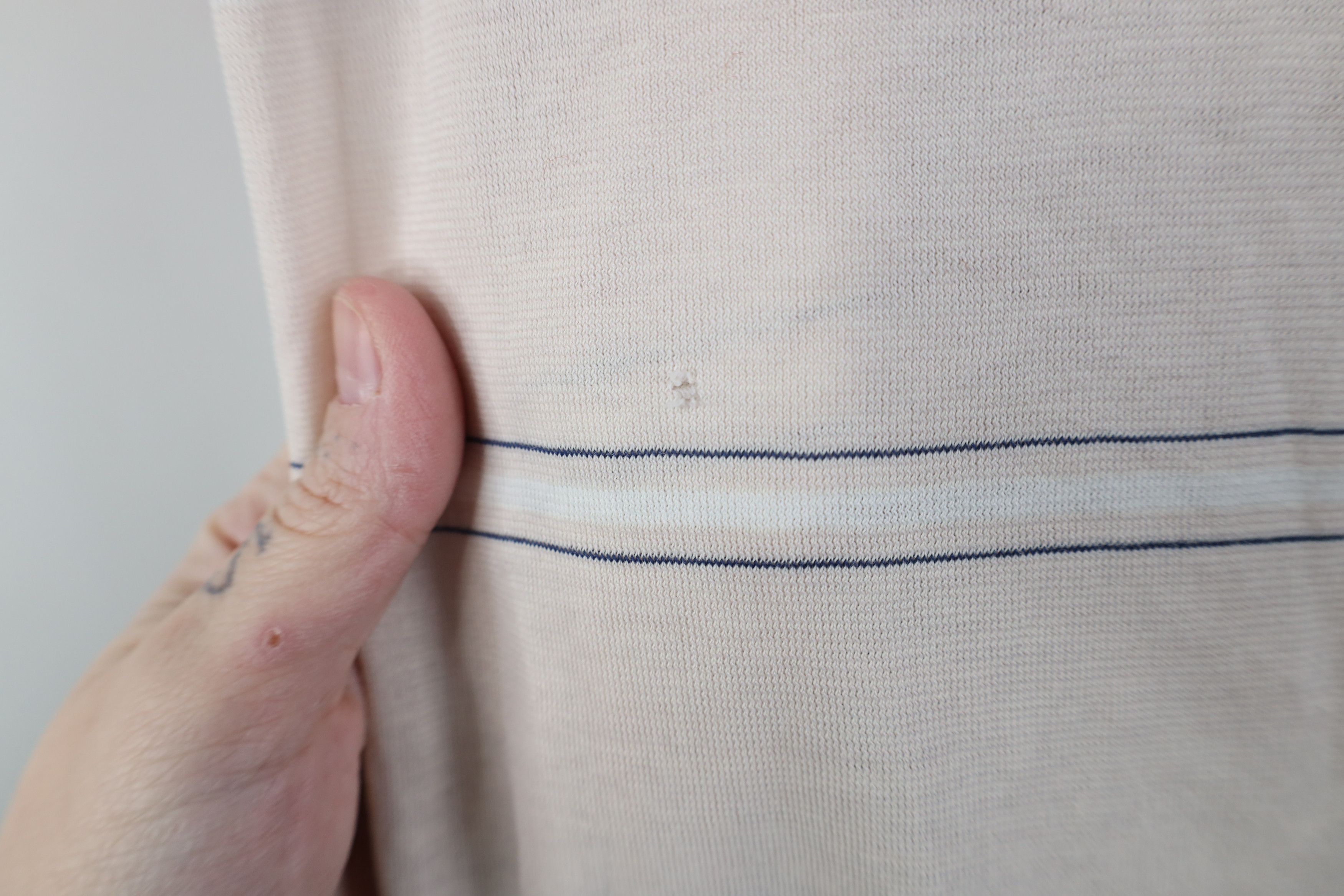 Vintage Vintage 70s Streetwear Striped Knit Collared Golf Polo Shirt Size US L / EU 52-54 / 3 - 4 Thumbnail