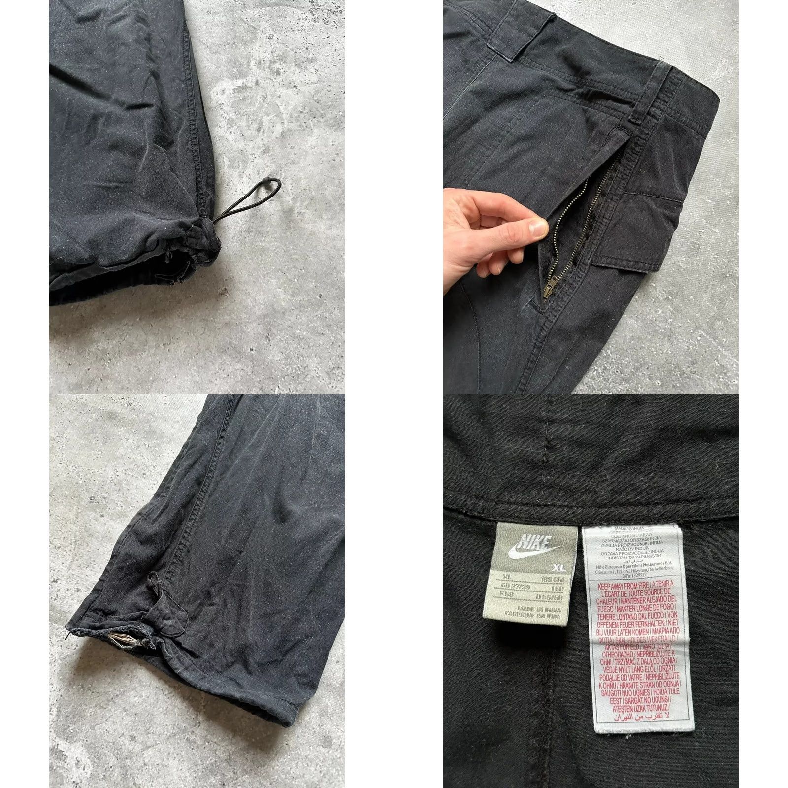 Nike VINTAGE Nike Pants Mens XL Black Track Pants Waist - 49 cm inseam 80 cm front rise 30 cm thigh 34 cm knee 29 cm Size US 36 / EU 52 - 8 Thumbnail