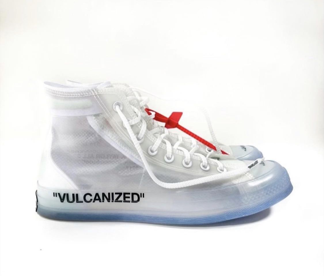 Converse Chuck Taylor All Star Vulcanized Hi Off White Clear Footwear