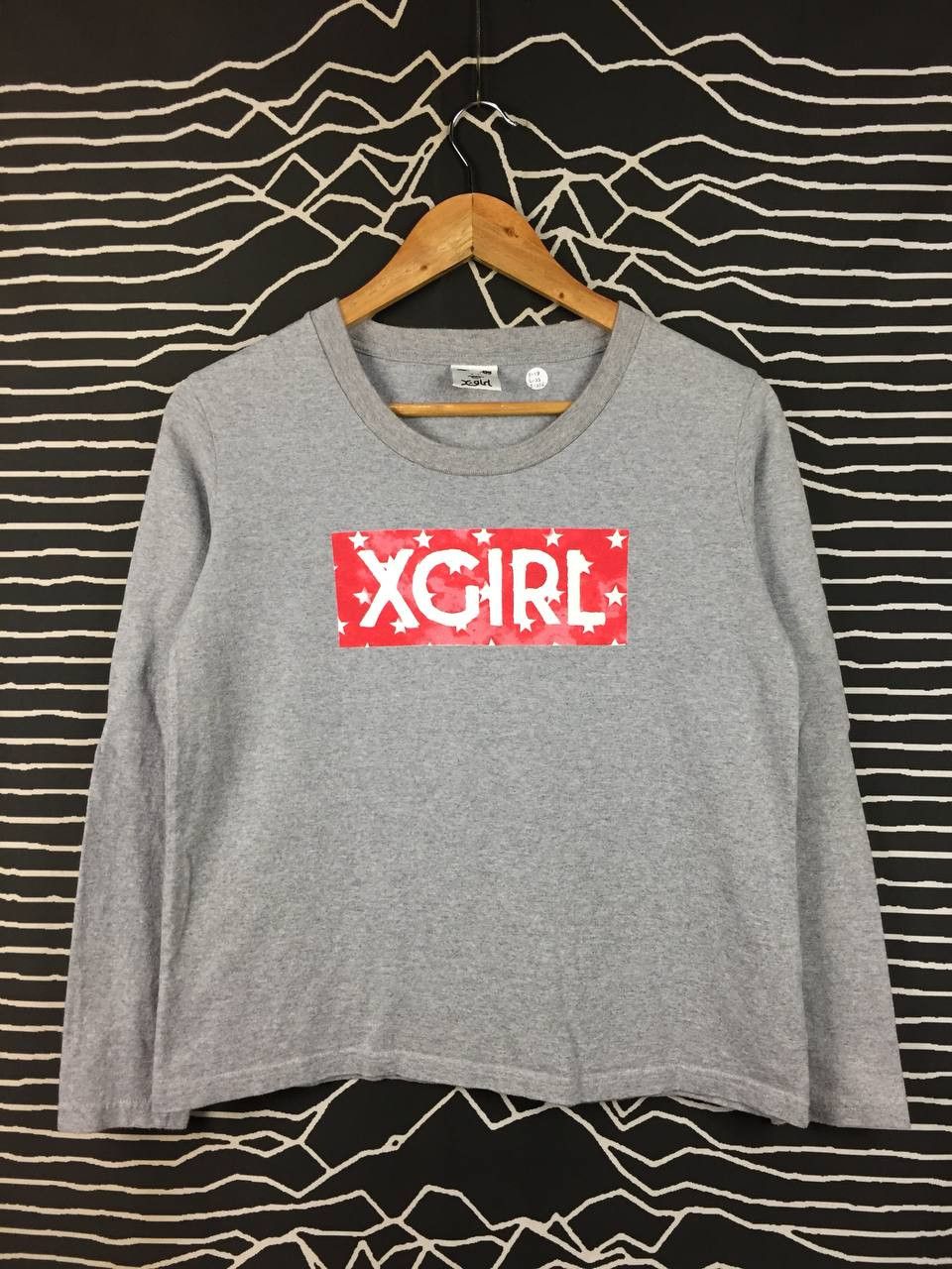Japanese Brand Vtg X-Girl Made in Japan Box Logo Long Sleeve Tee Size 1 Size US S / EU 44-46 / 1 - 1 Thumbnail