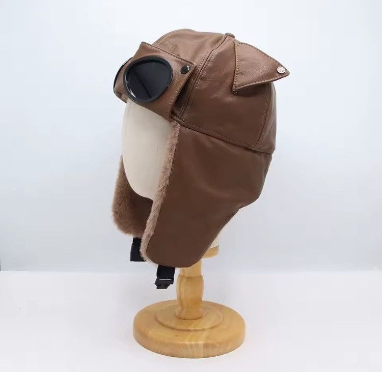 Other Y2K Aviator Bomber Hat – PU Leather Faux Fur Pilot Cap Size ONE SIZE - 9 Thumbnail
