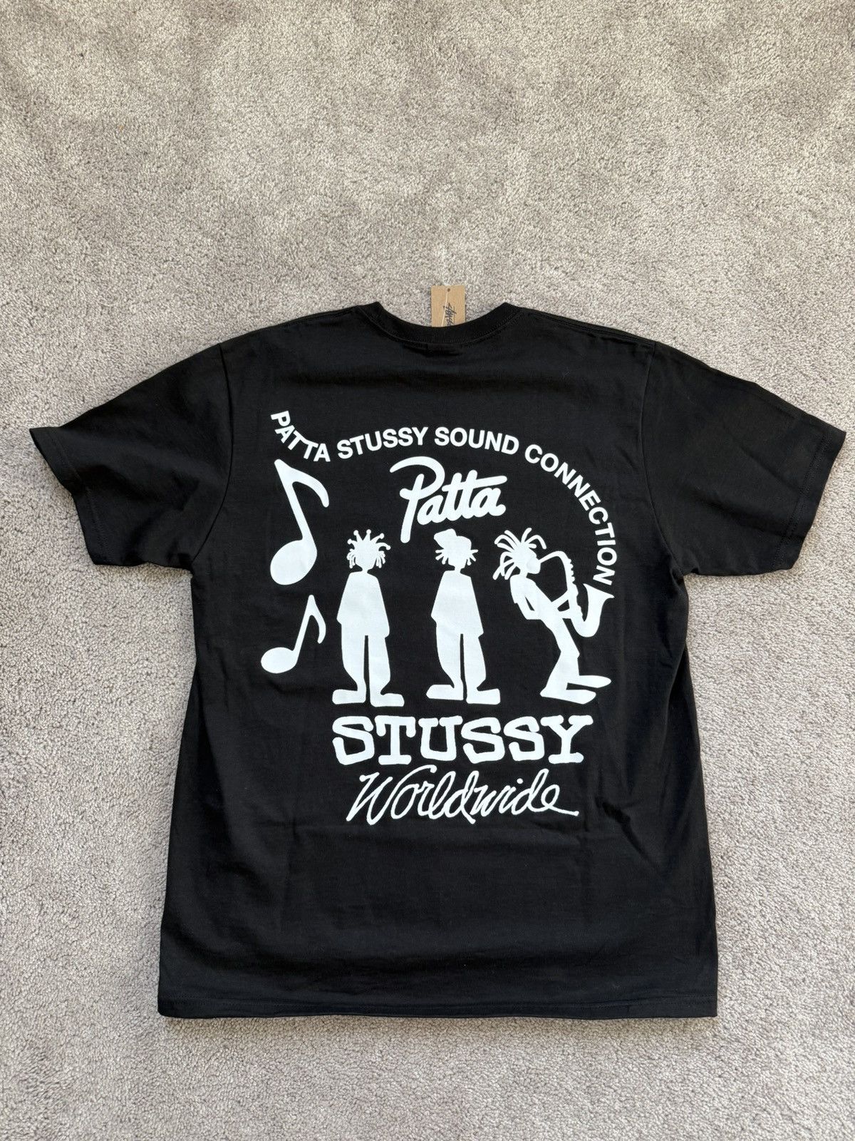 Stussy Stussy x Patta Sound Connection Tee Black Size US M / EU 48-50 / 2 - 1 Thumbnail
