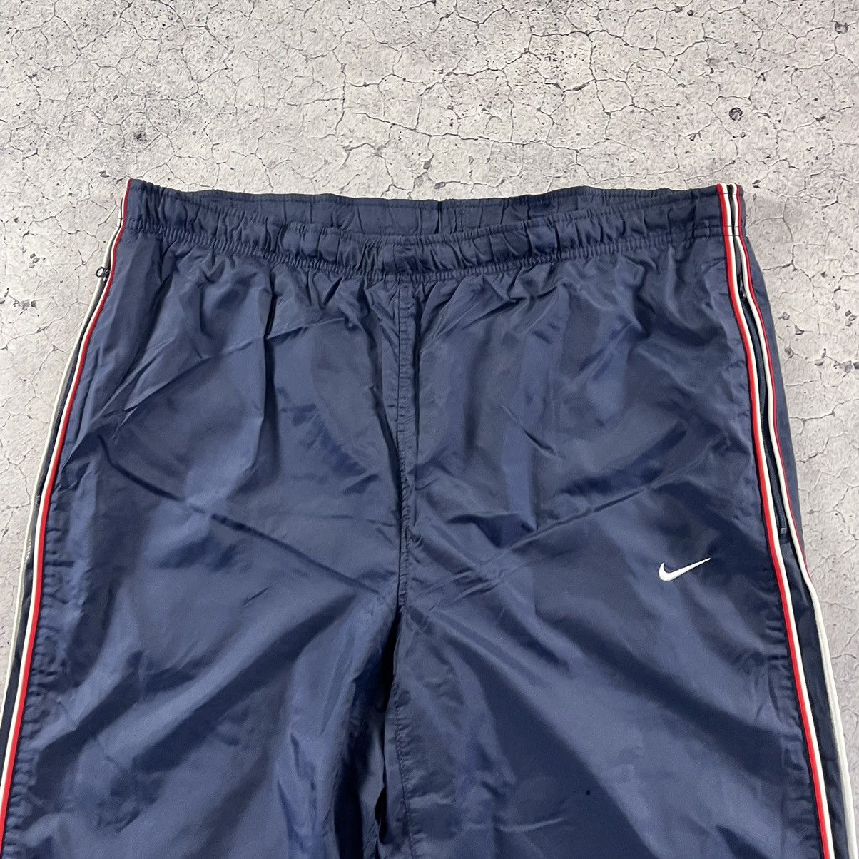 Nike × Vintage Nike Vintage Track Pants Nylon Y2K Drill Streetwear Swoosh Size US 34 / EU 50 - 12 Thumbnail