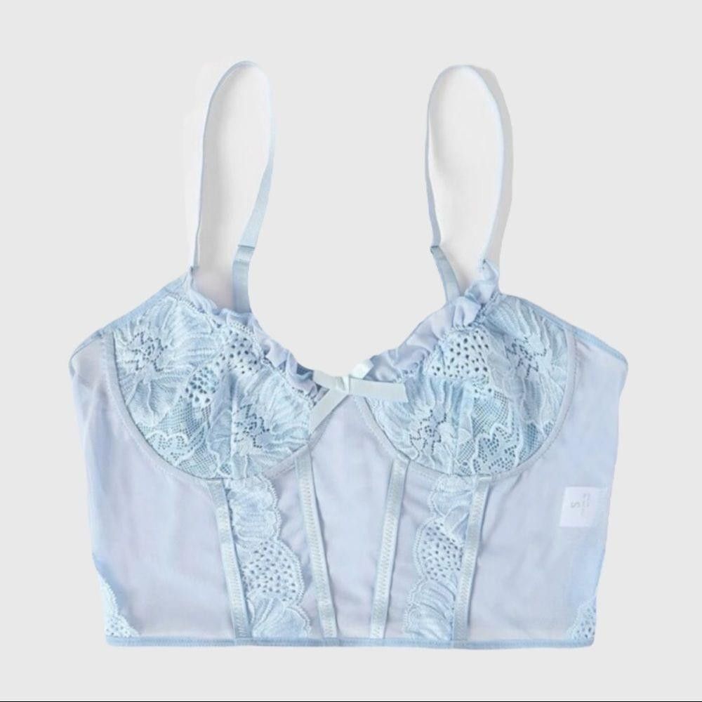 Shein Blue crop top Size S / US 4 / IT 40 - 1 Thumbnail